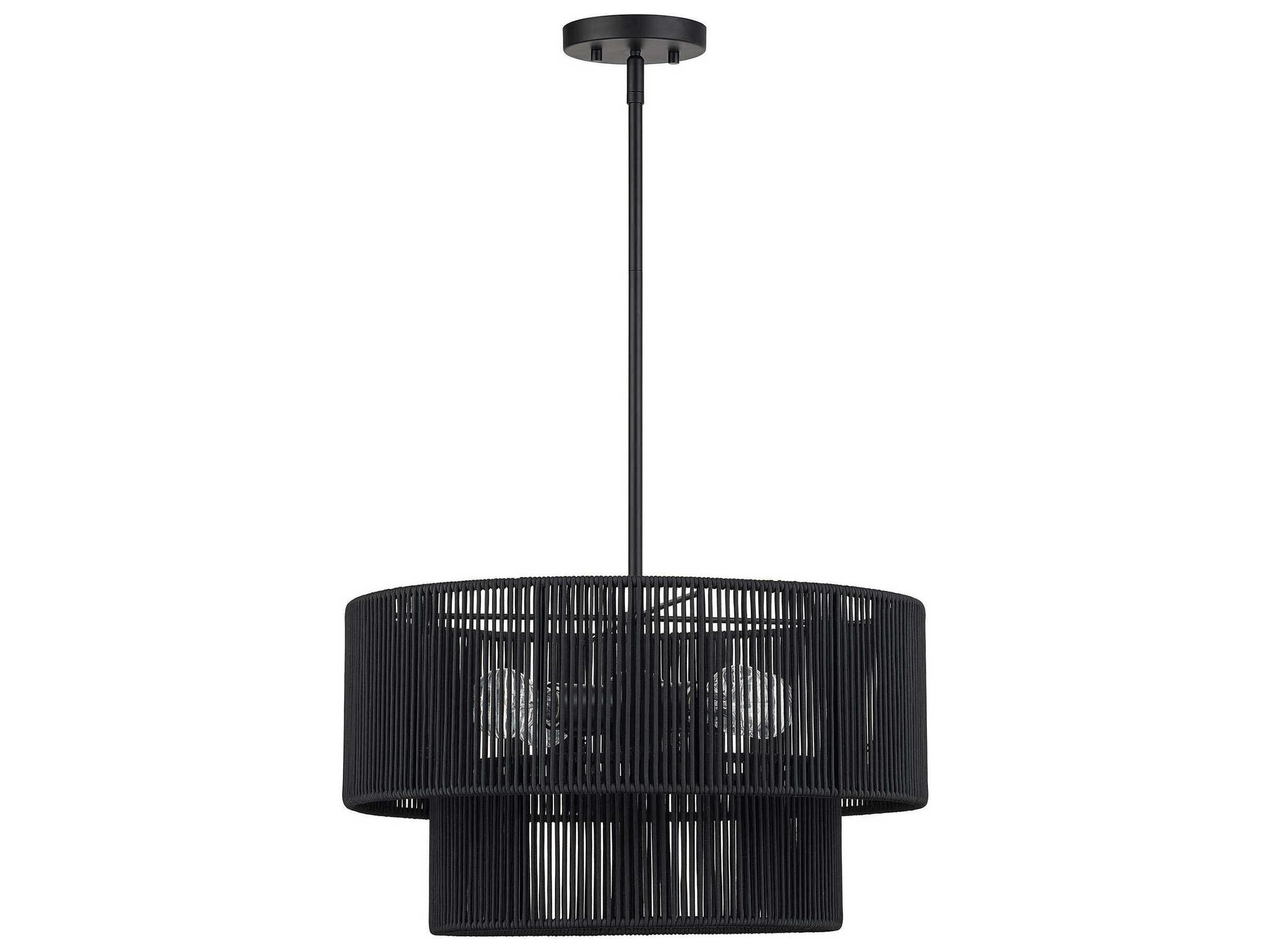Livex Lighting Acordia 4-Light Black Pendant