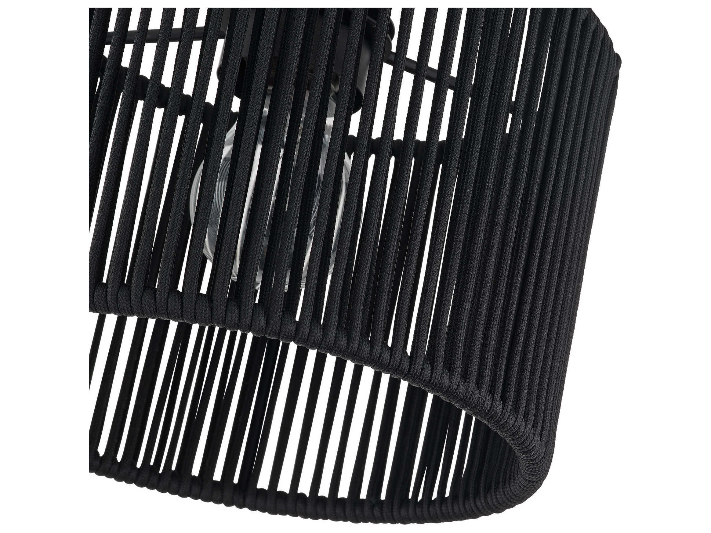 Livex Lighting Acordia 1-Light Black Round Semi Flush Mount