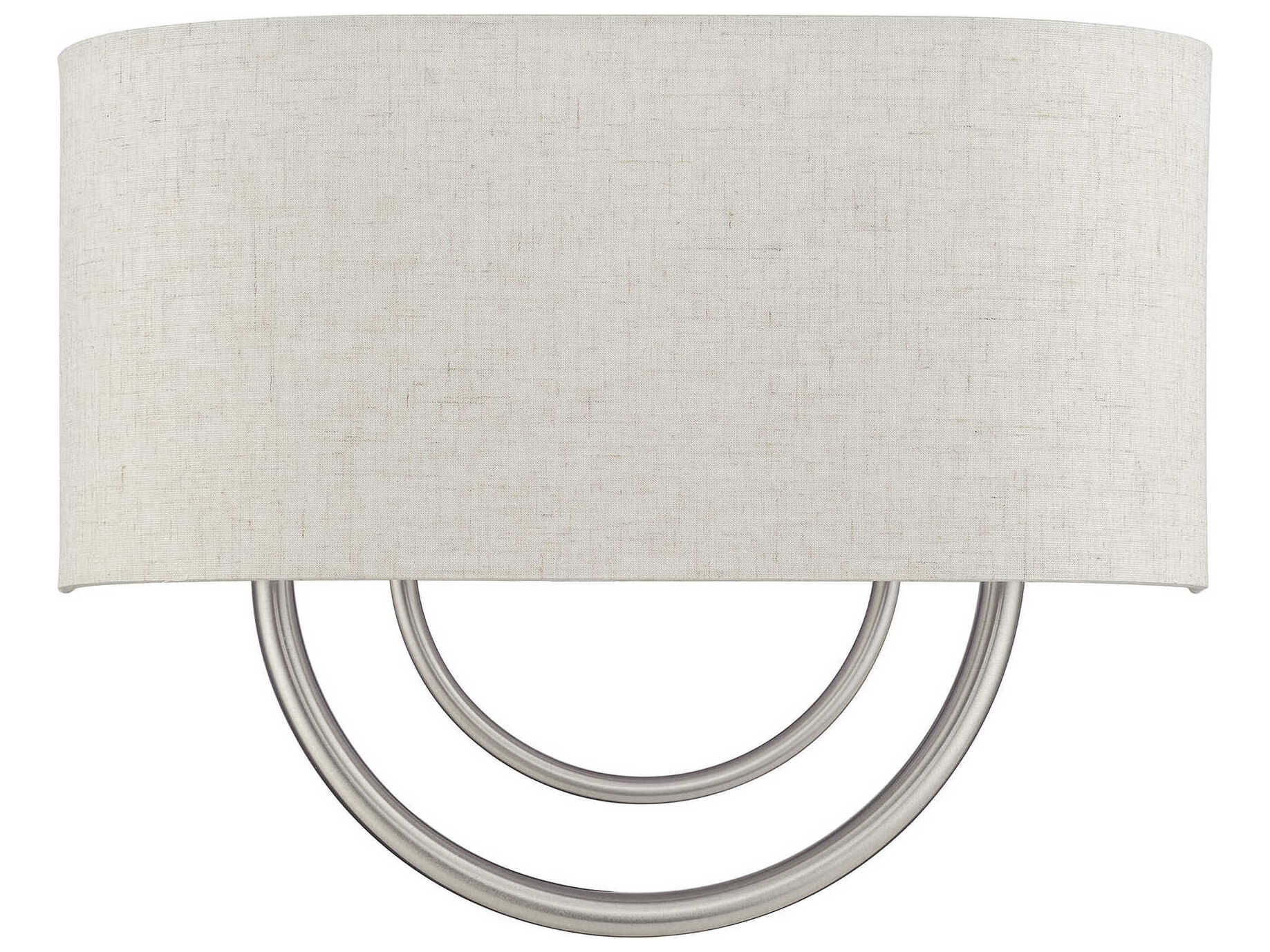 Livex Lighting Stratton 2-Light Brushed Nickel Wall Sconce