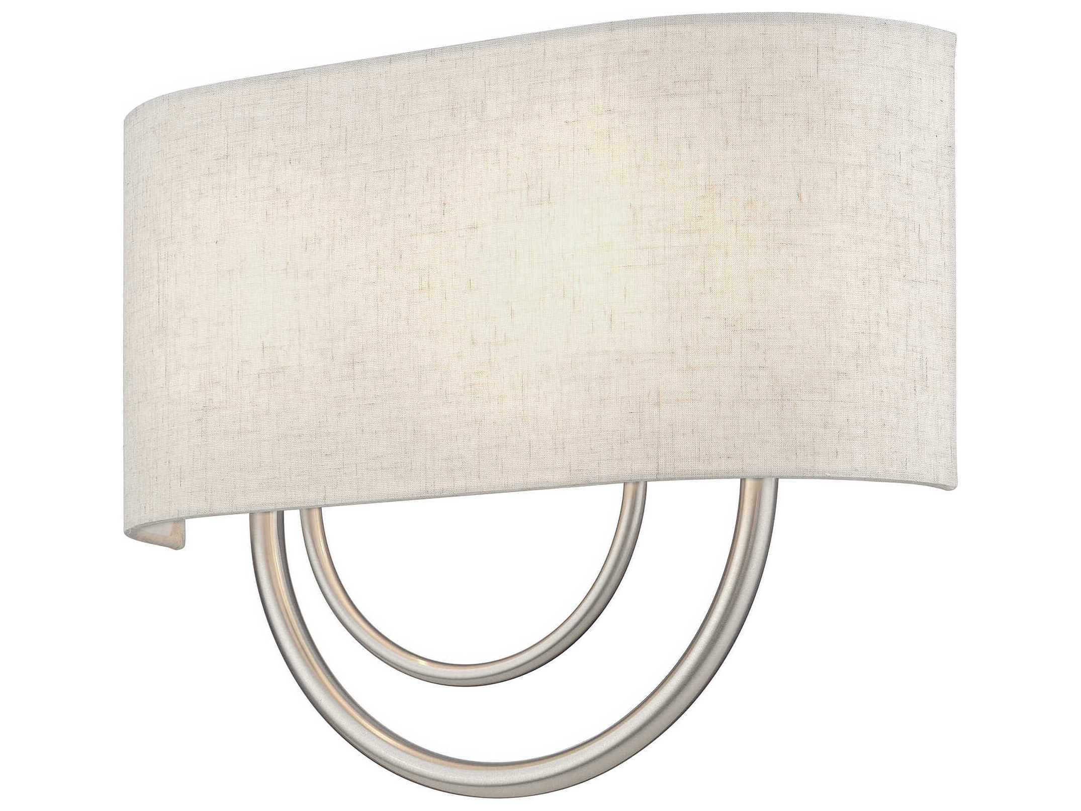 Livex Lighting Stratton 2-Light Brushed Nickel Wall Sconce