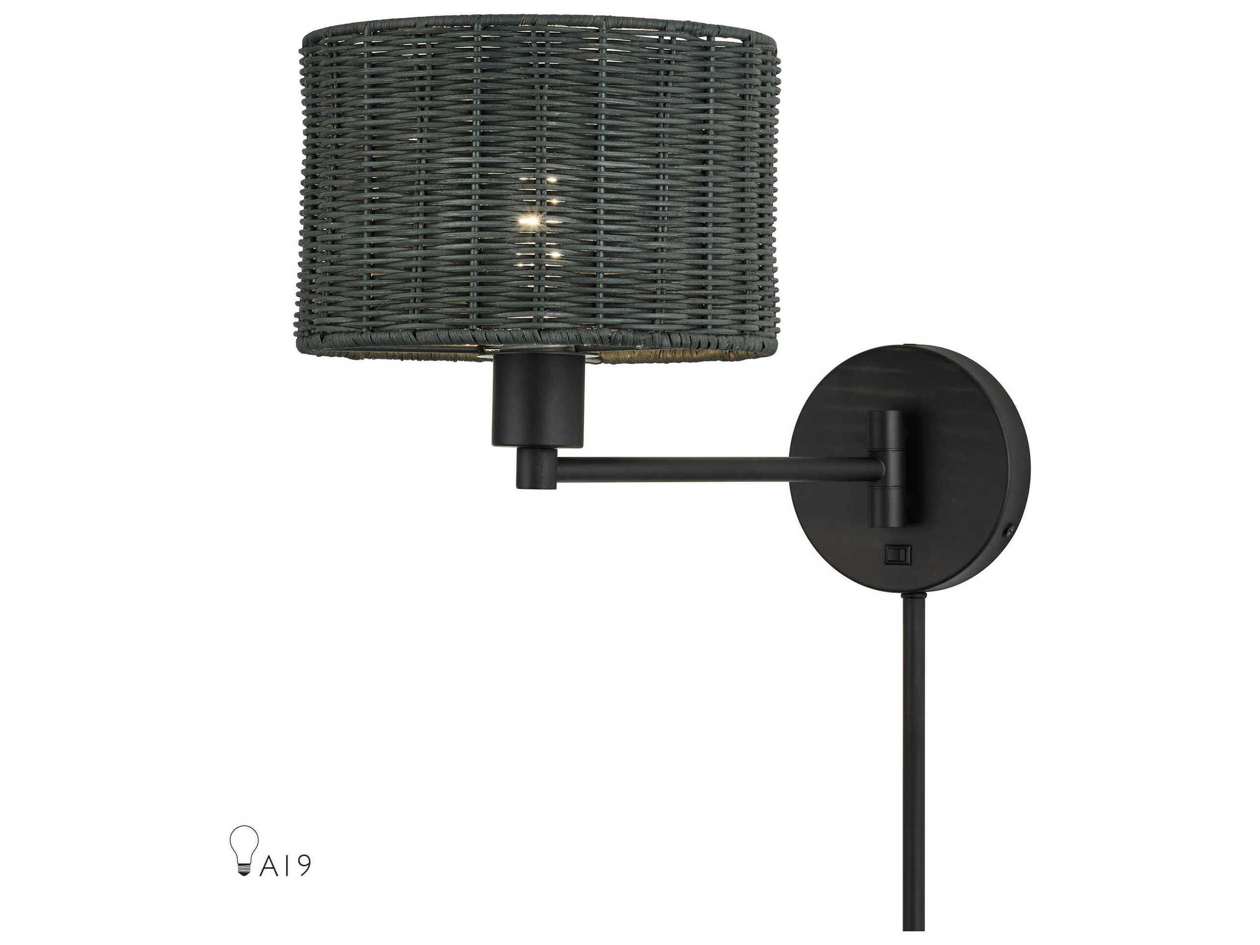 Livex Lighting Weavington 1-Light Black Wall Sconce