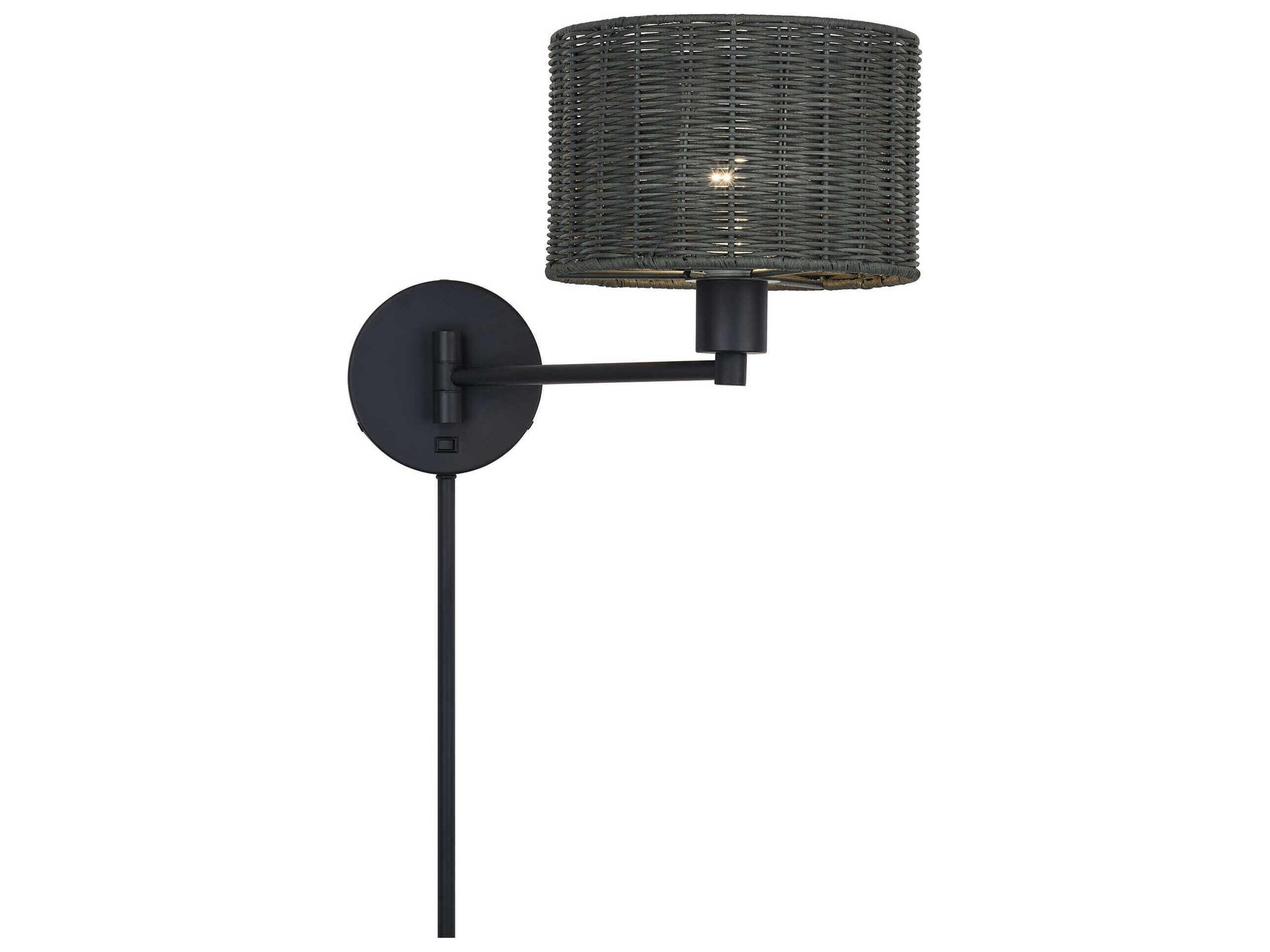 Livex Lighting Weavington 1-Light Black Wall Sconce