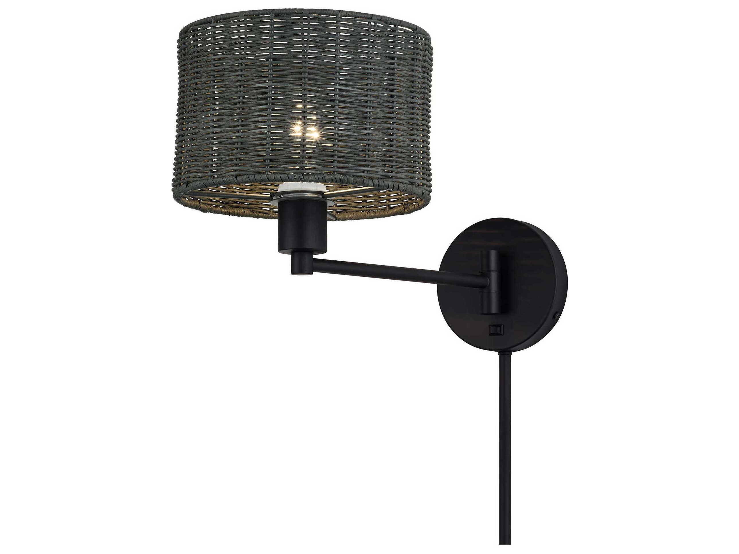 Livex Lighting Weavington 1-Light Black Wall Sconce