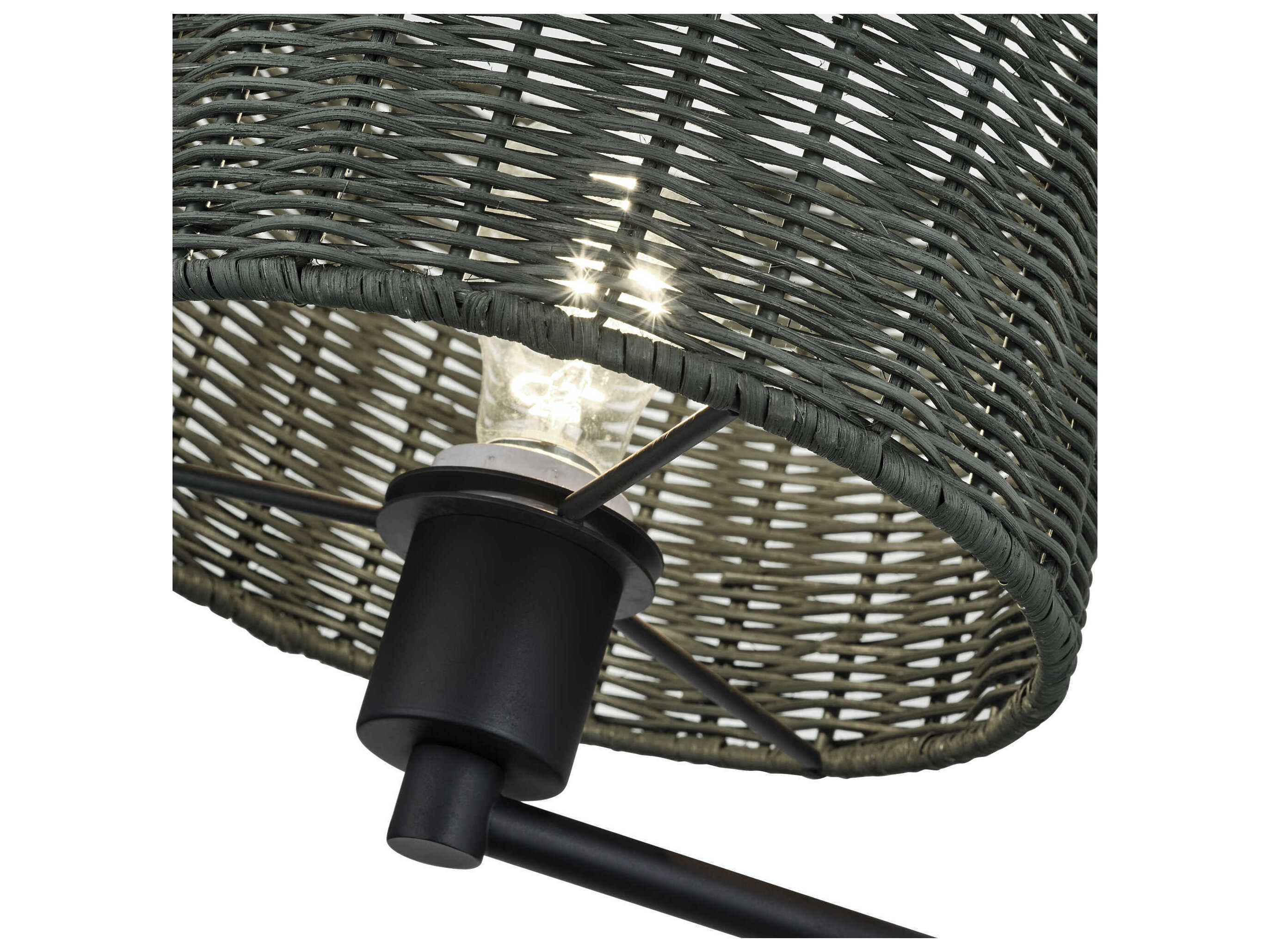 Livex Lighting Weavington 1-Light Black Wall Sconce