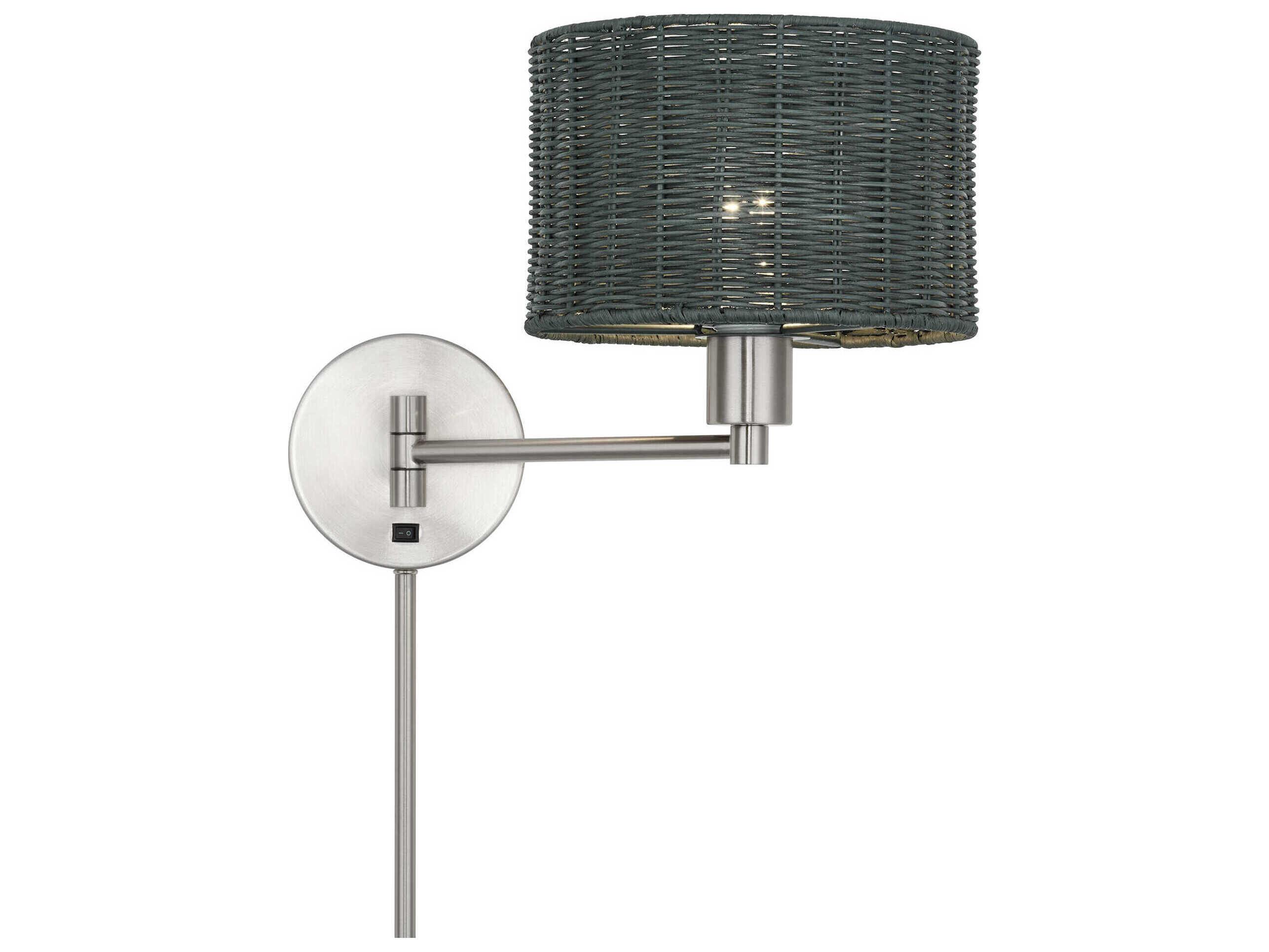 Livex Lighting Weavington 1-Light Brushed Nickel Swing Wall Sconce