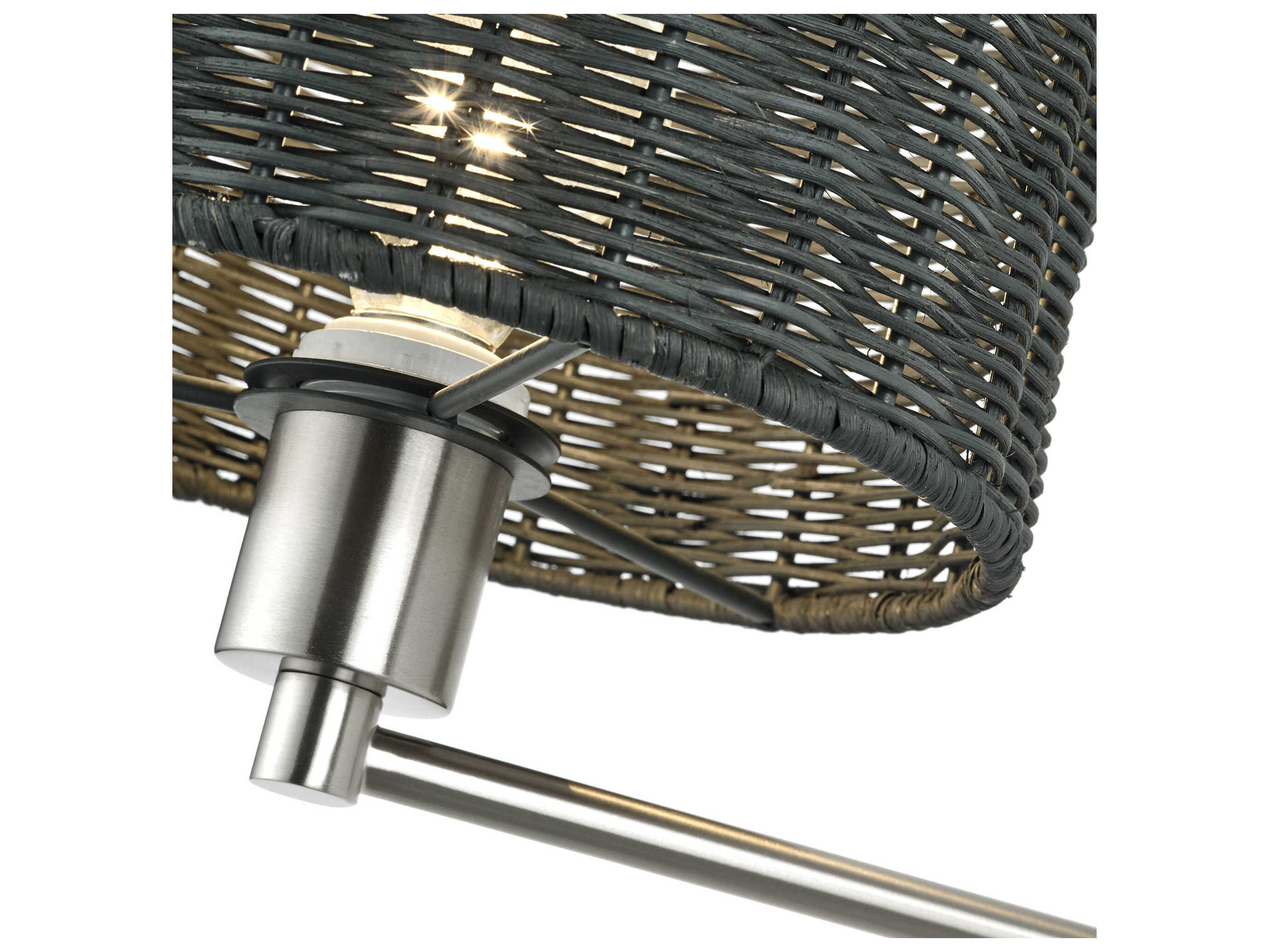 Livex Lighting Weavington 1-Light Brushed Nickel Swing Wall Sconce