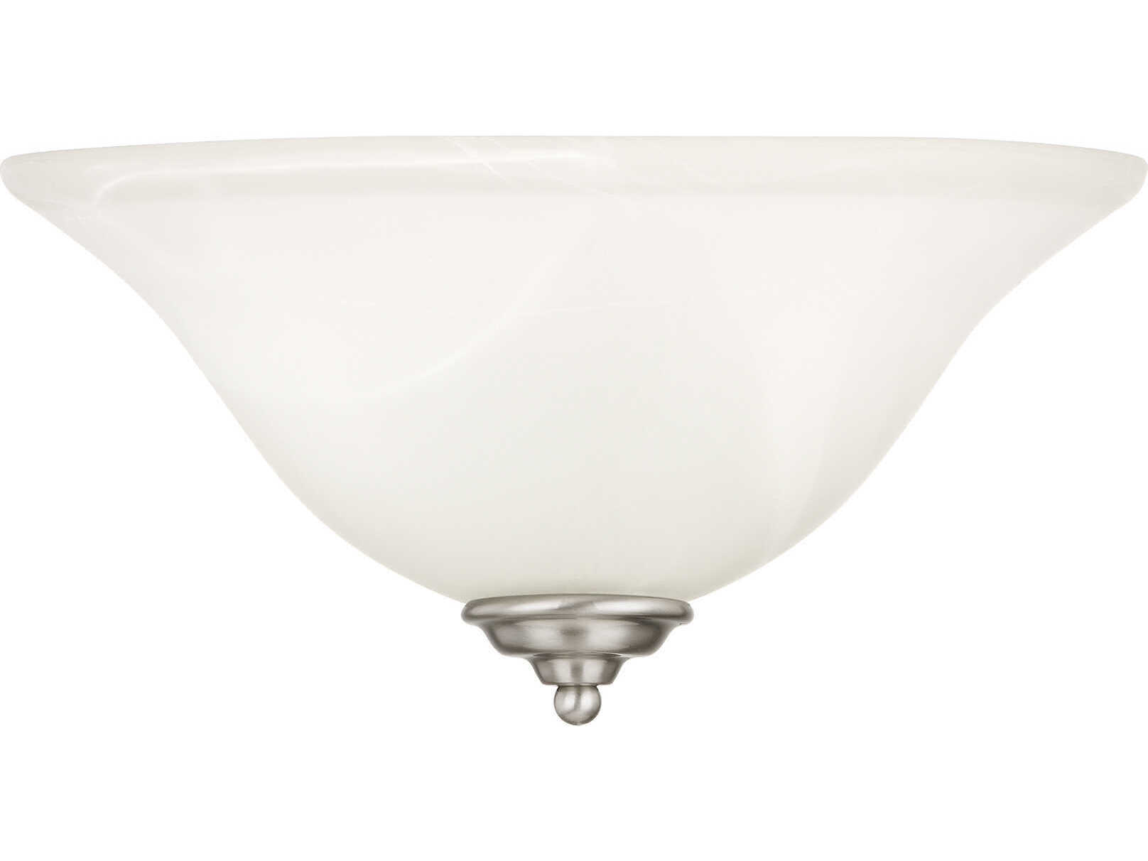 Livex Lighting Coronado 1-Light Brushed Nickel Glass Wall Sconce