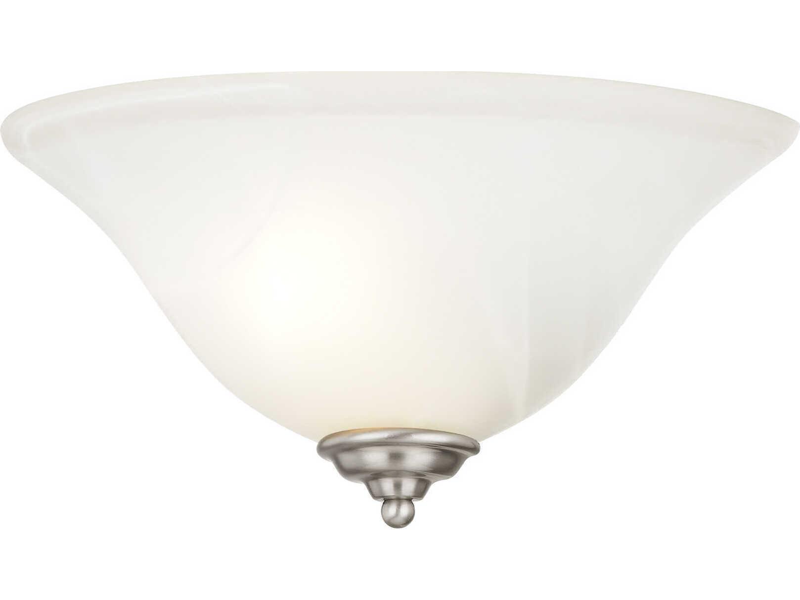 Livex Lighting Coronado 1-Light Brushed Nickel Glass Wall Sconce