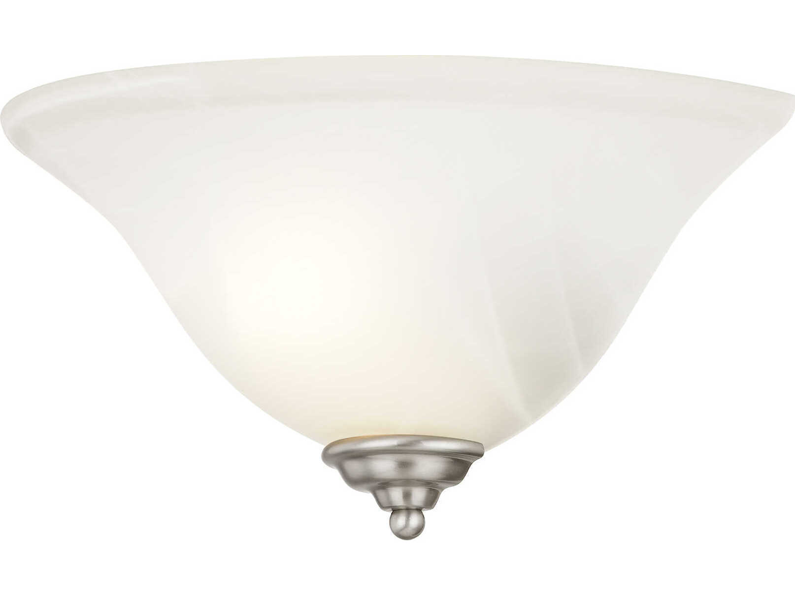 Livex Lighting Coronado 1-Light Brushed Nickel Glass Wall Sconce