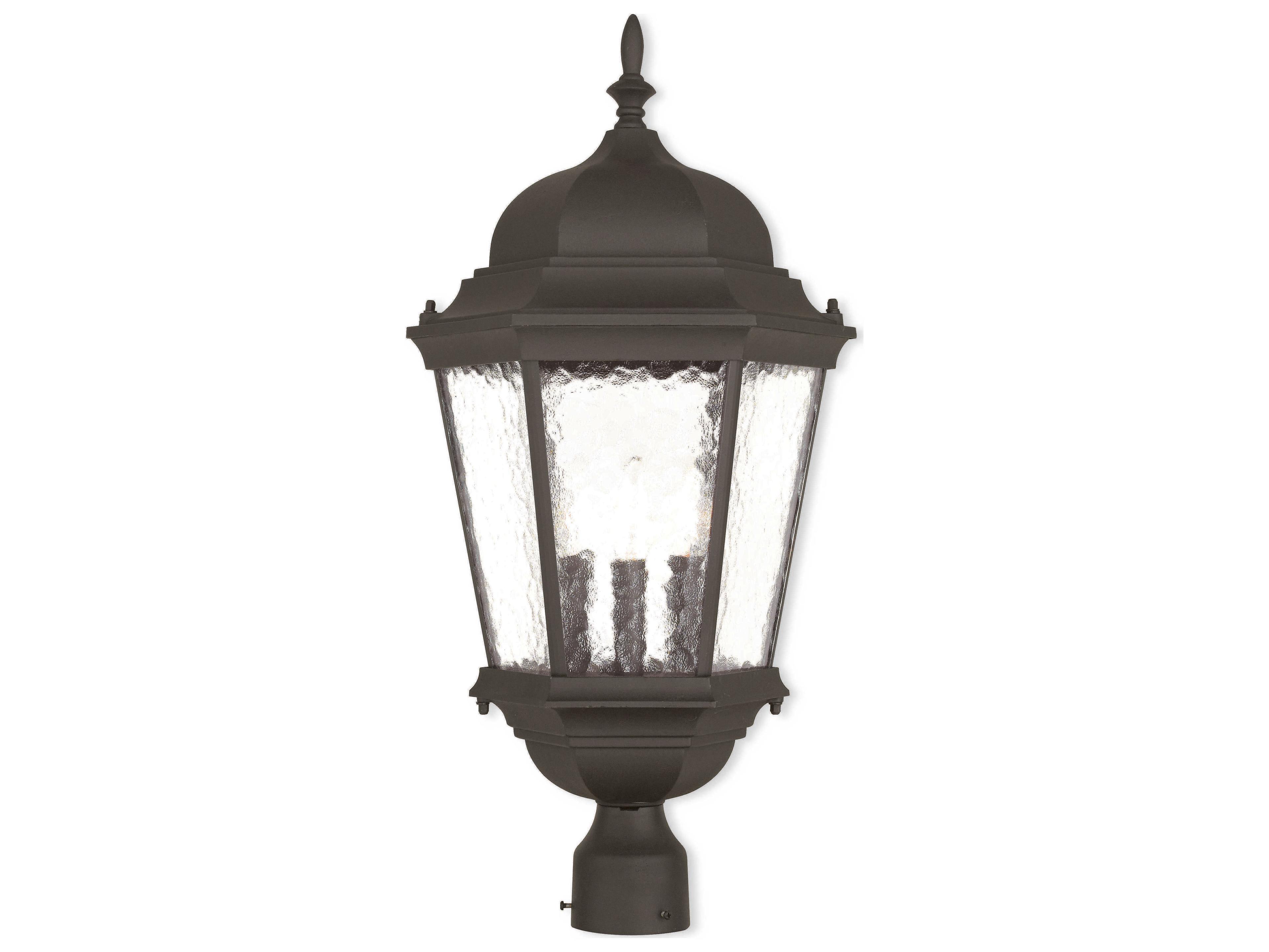 Livex Lighting Hamilton 3 - Light Outdoor Post Light