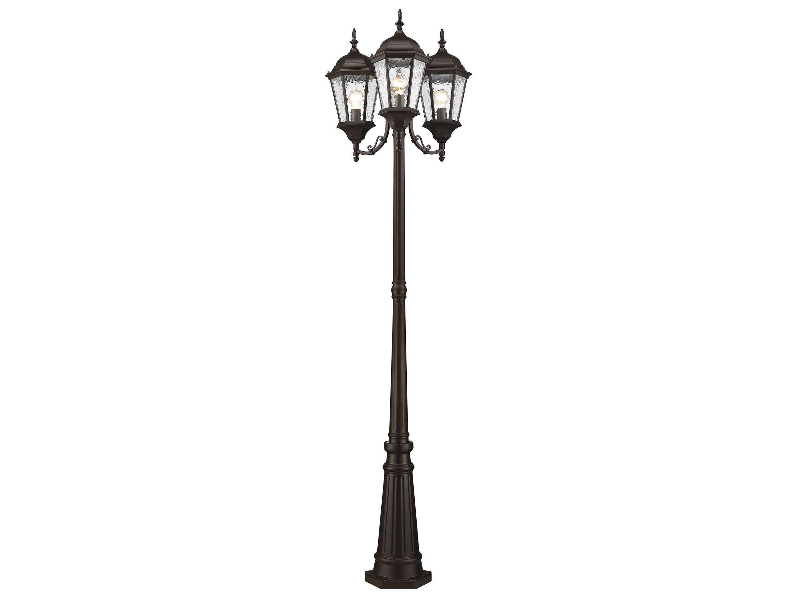 Livex Lighting Hamilton 3 - Light Outdoor Post Light