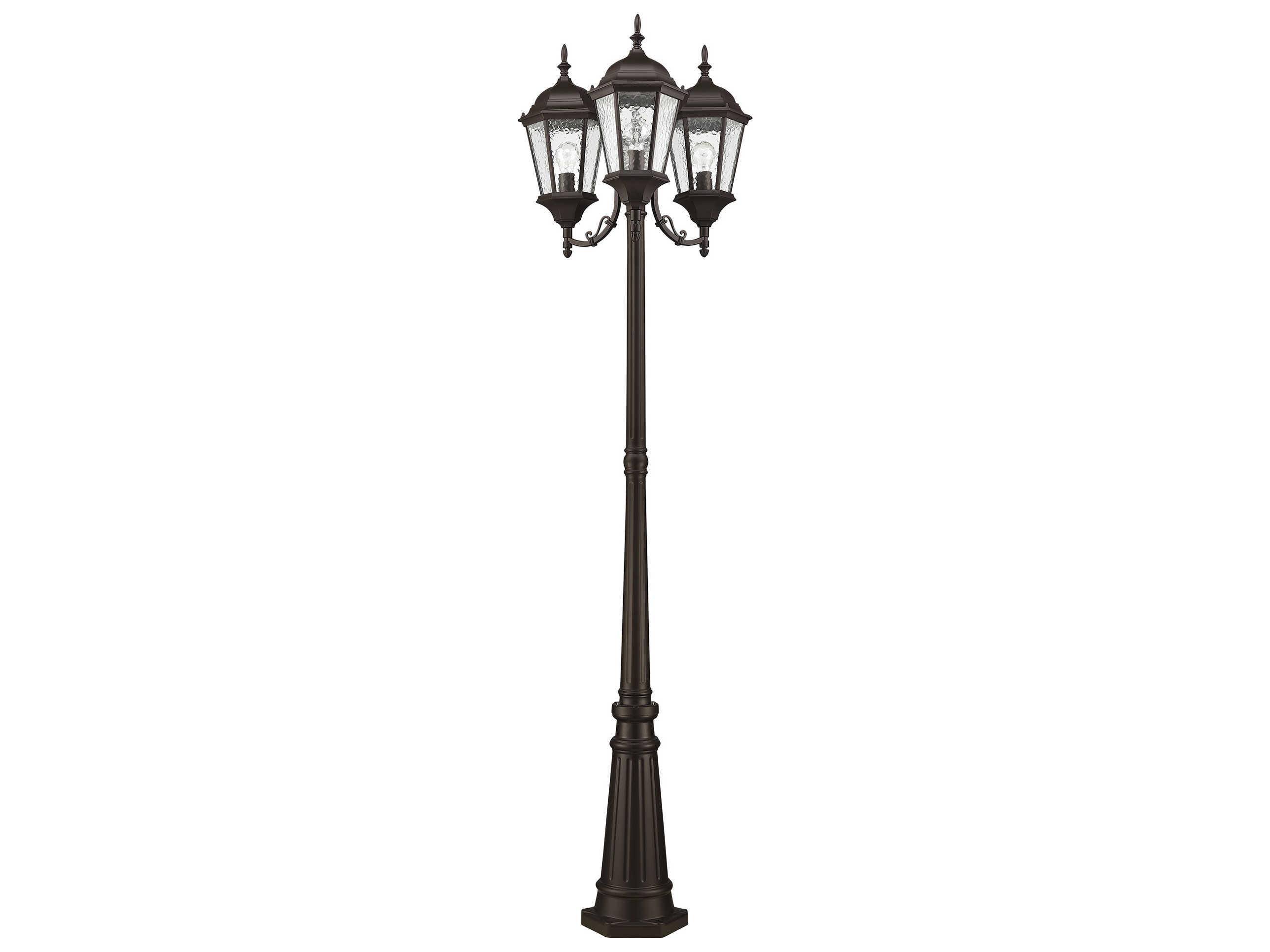 Livex Lighting Hamilton 3 - Light Outdoor Post Light