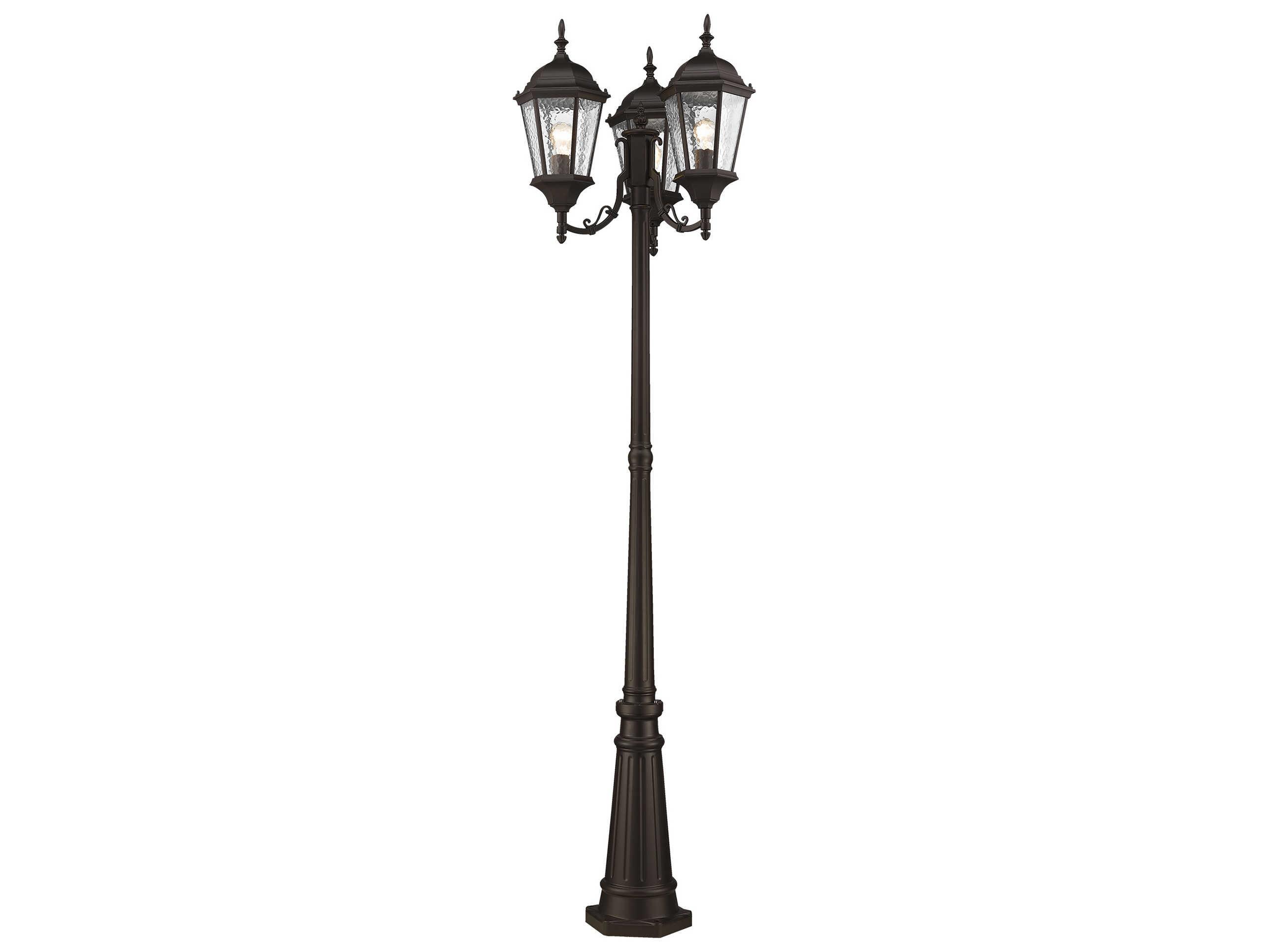 Livex Lighting Hamilton 3 - Light Outdoor Post Light