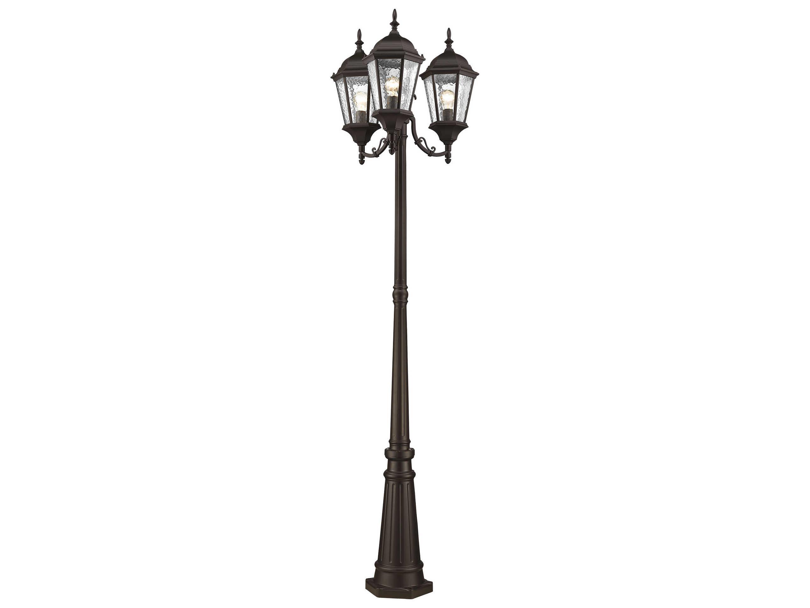 Livex Lighting Hamilton 3 - Light Outdoor Post Light