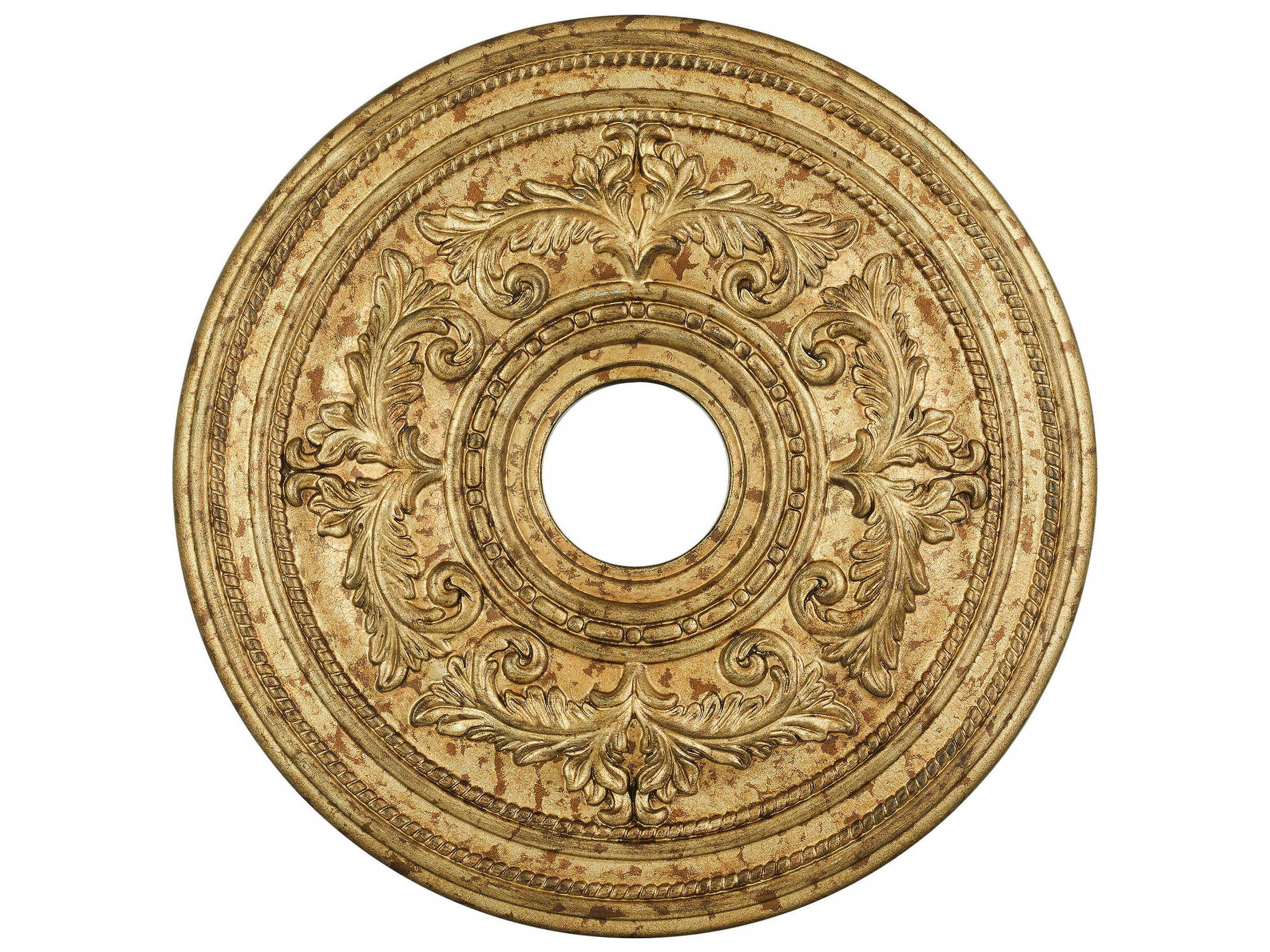 Livex Lighting Versailles Vintage Gold Leaf Ceiling Medallion