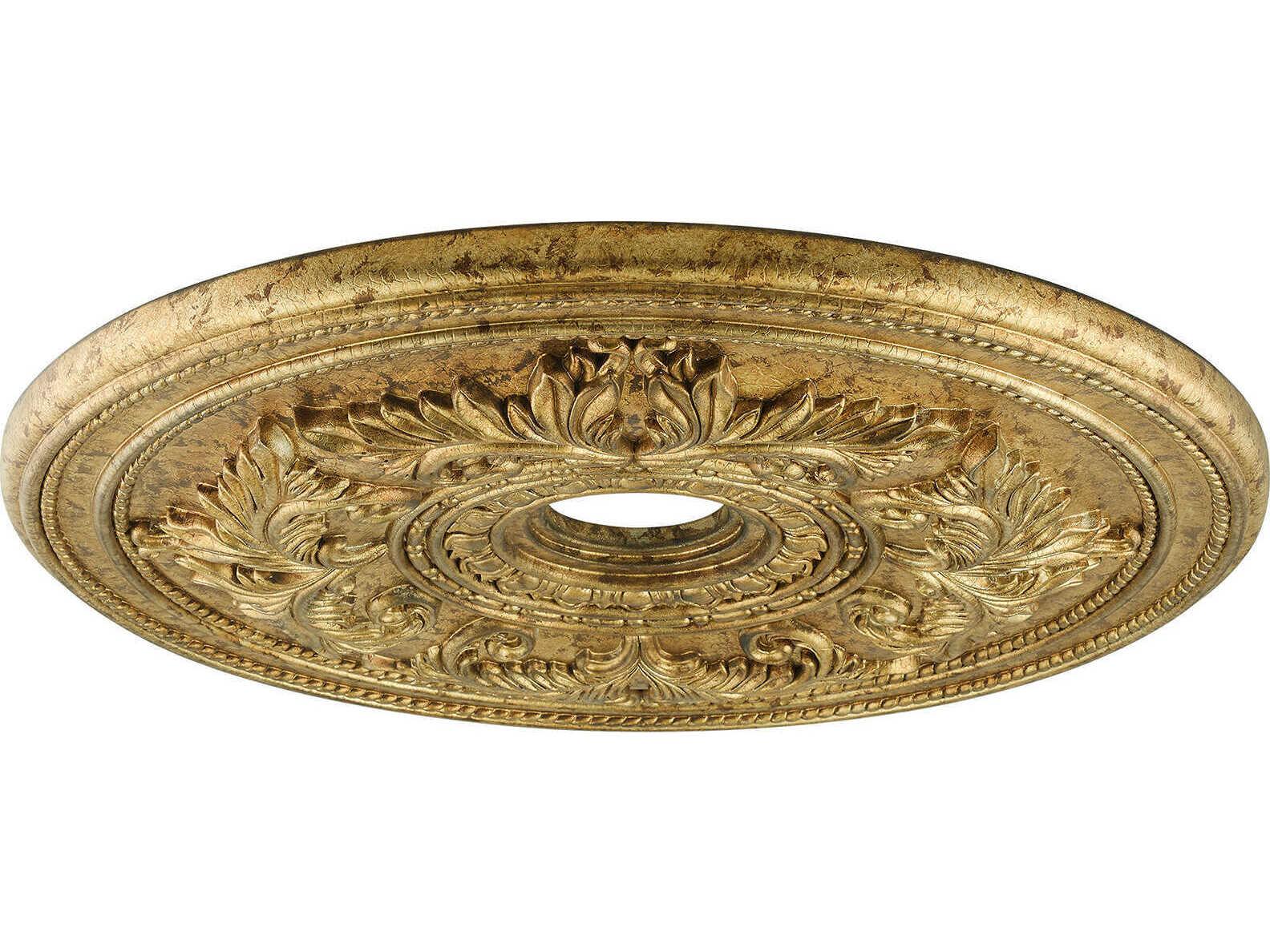 Livex Lighting Versailles Vintage Gold Leaf Ceiling Medallion