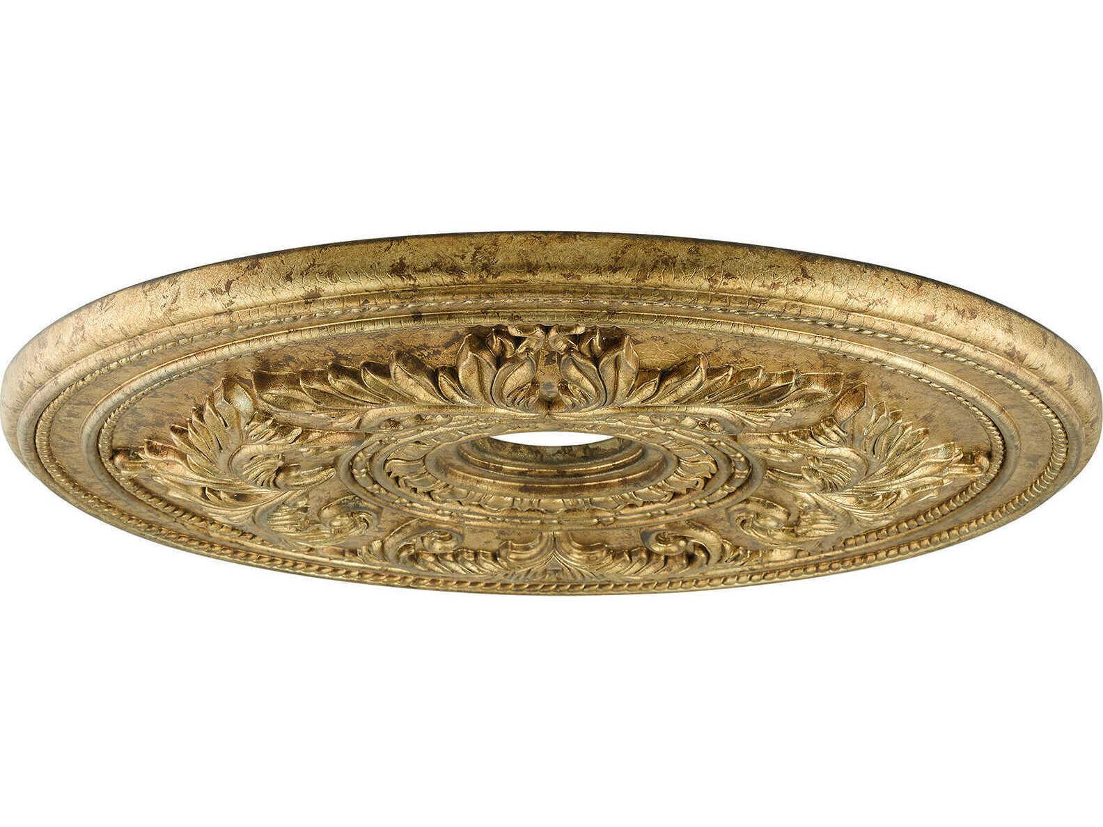 Livex Lighting Versailles Vintage Gold Leaf Ceiling Medallion