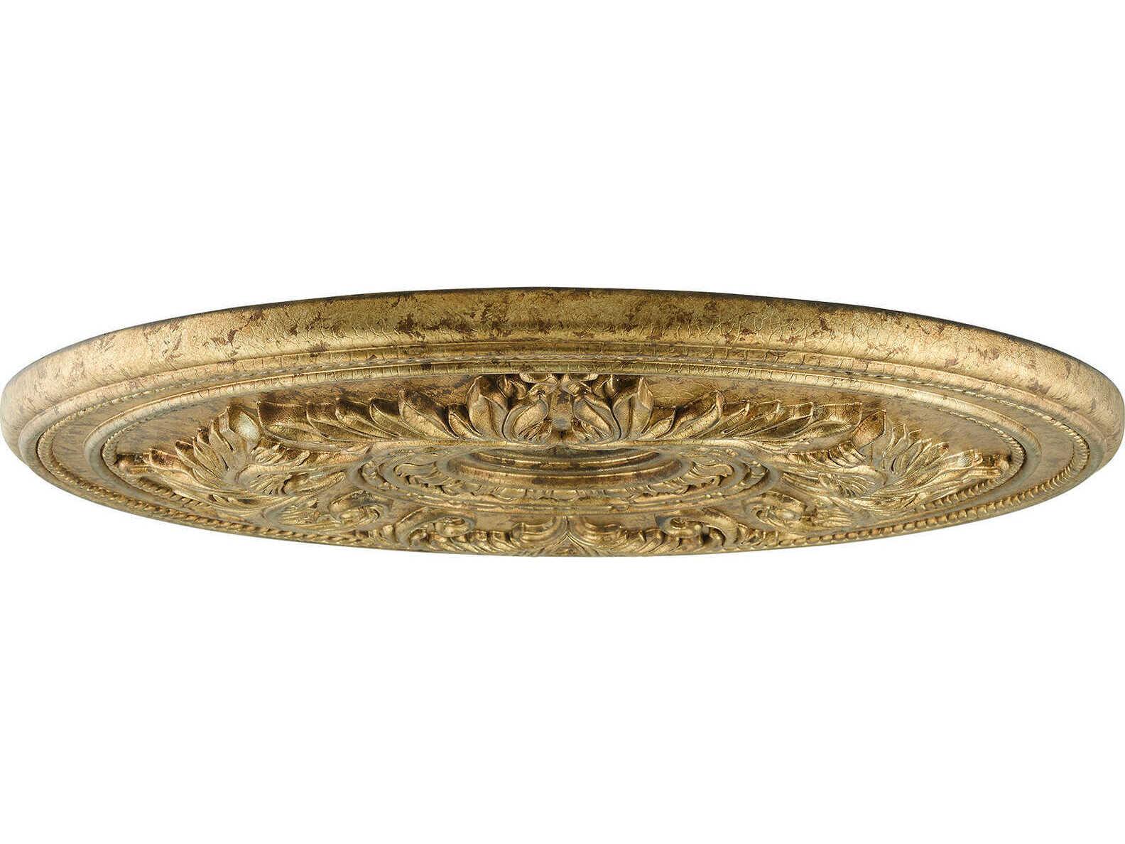 Livex Lighting Versailles Vintage Gold Leaf Ceiling Medallion