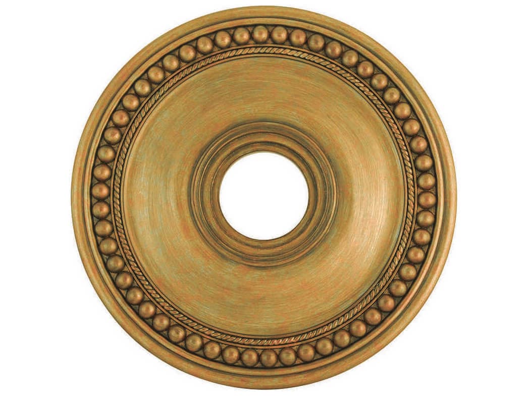 Livex Lighting Wingate Antique Gold Leaf 20" Ceiling Medallion