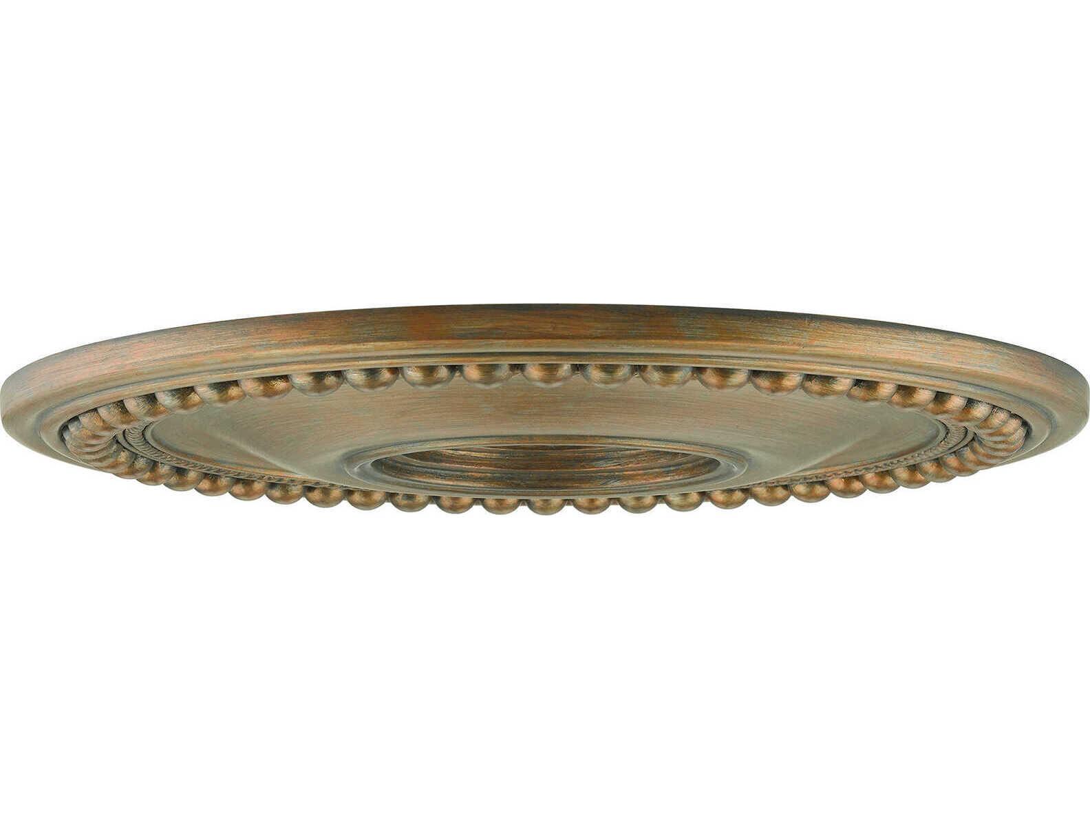 Livex Lighting Wingate Antique Gold Leaf 20" Ceiling Medallion