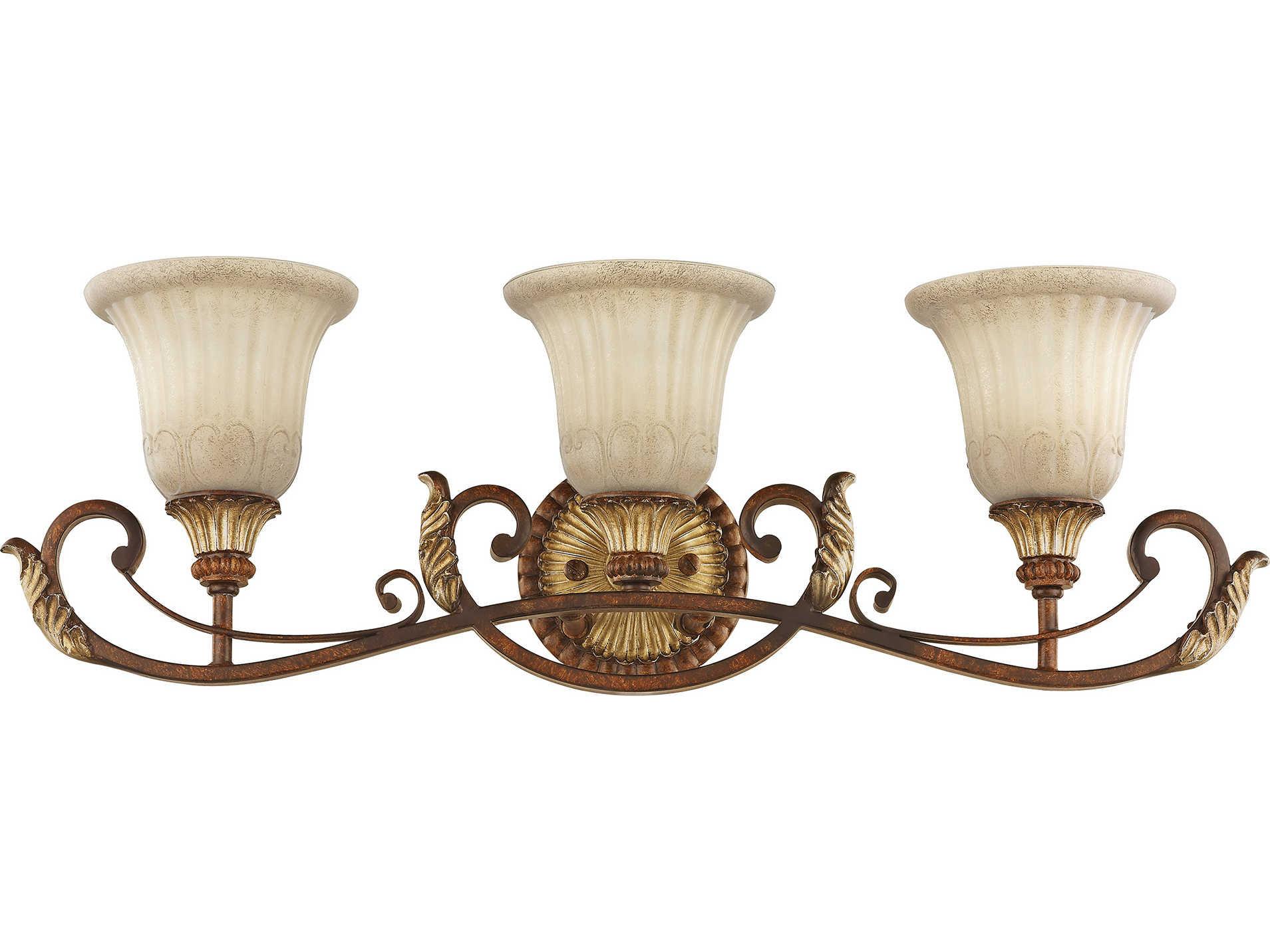 Livex Lighting Villa Verona 3-Light Bronze Vanity Light