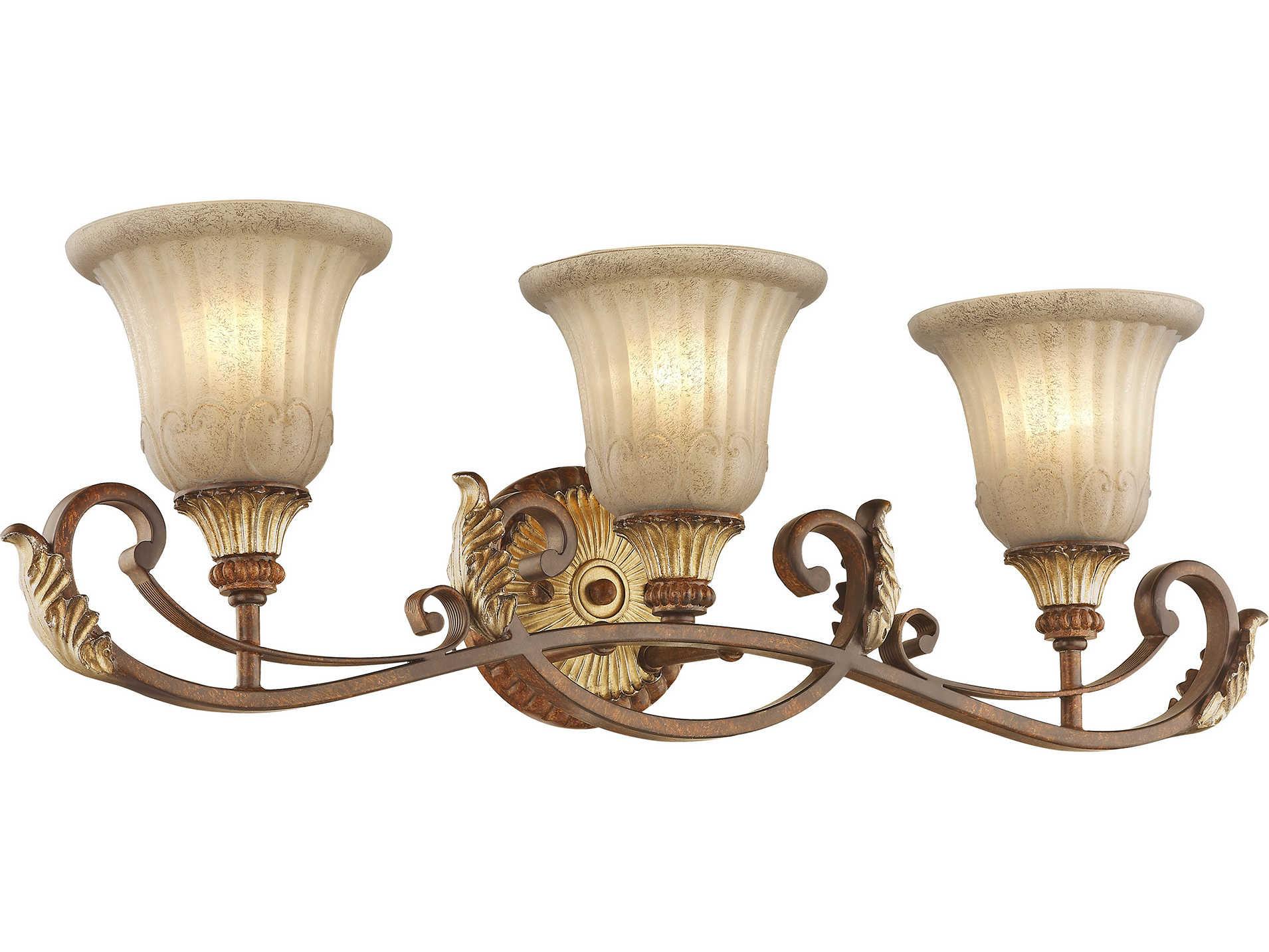 Livex Lighting Villa Verona 3-Light Bronze Vanity Light