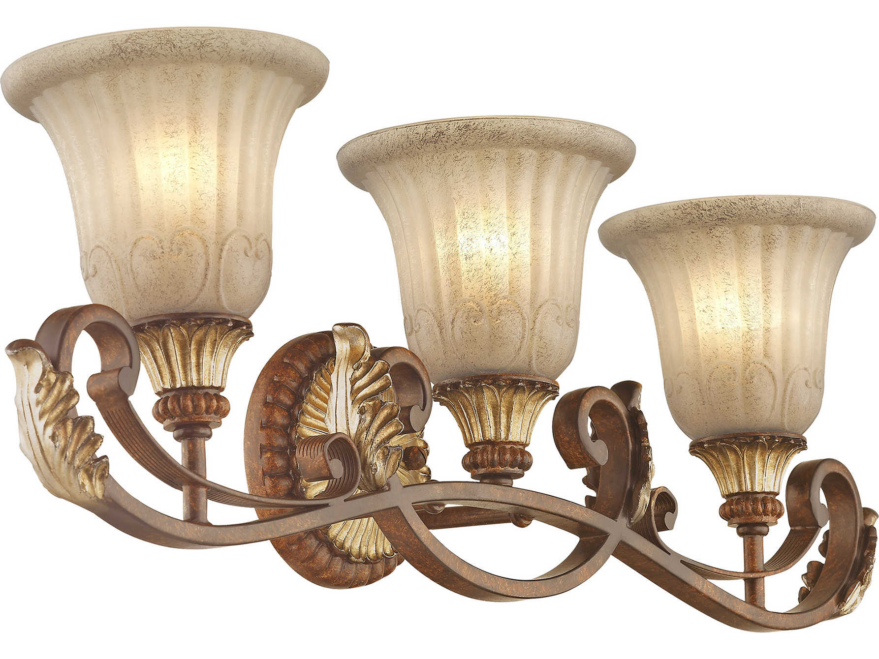 Livex Lighting Villa Verona 3-Light Bronze Vanity Light