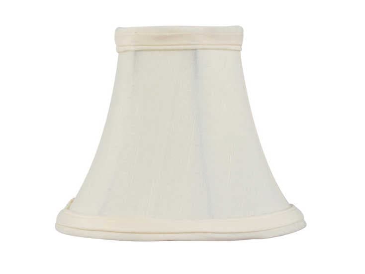 Livex Lighting Off White Silk Bell Clip Shade