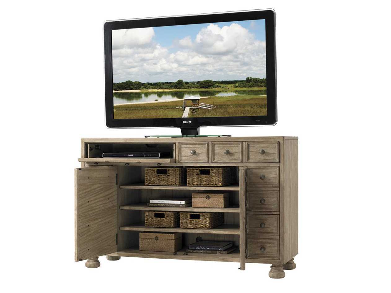 Lexington Twilight Bay 57" Driftwood Media Console