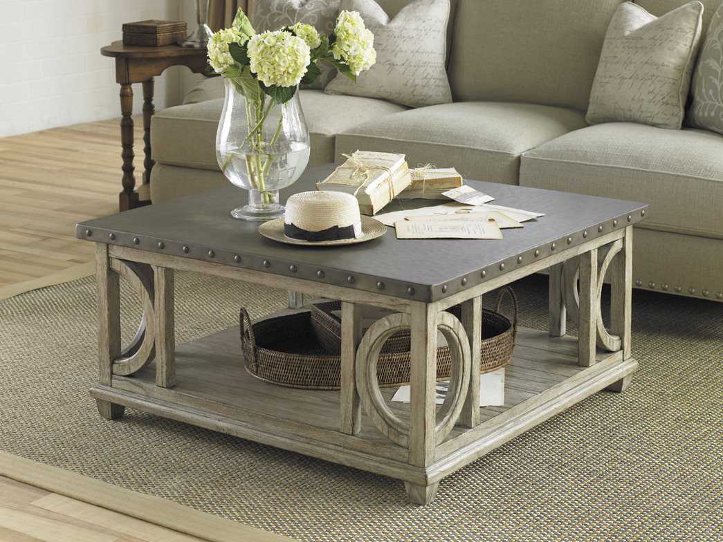 Lexington Twilight Bay Square Metal Coffee Table