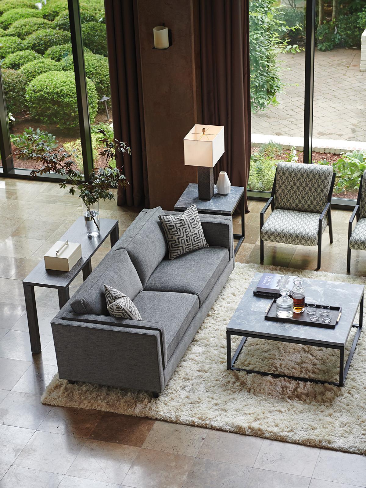 Lexington Santana Rectangular Wood Cerused Console Table