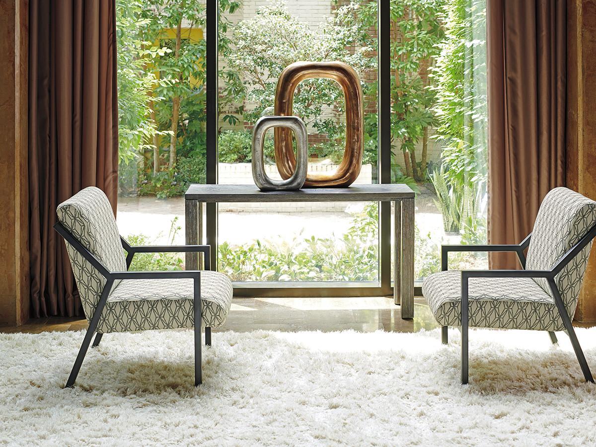 Lexington Santana Rectangular Wood Cerused Console Table