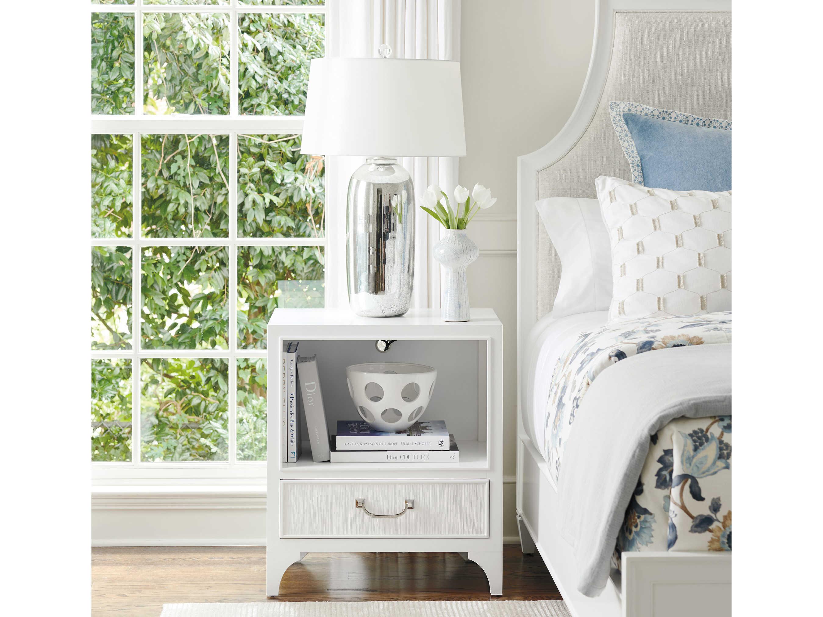 Lexington Avondale 1-Drawer White Maple Wood Nightstand