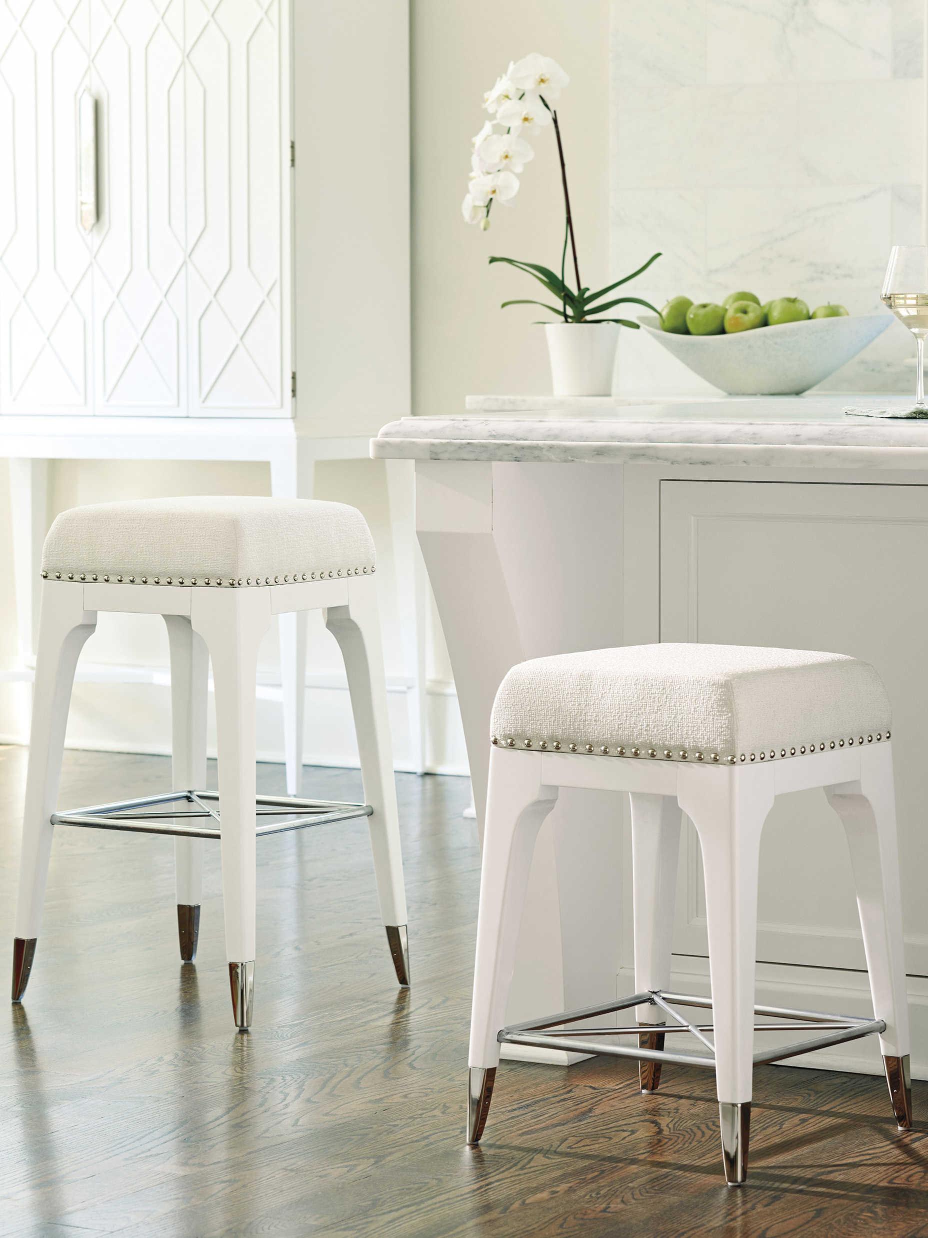 Lexington Avondale Upholstered Maple Wood Bar Stool