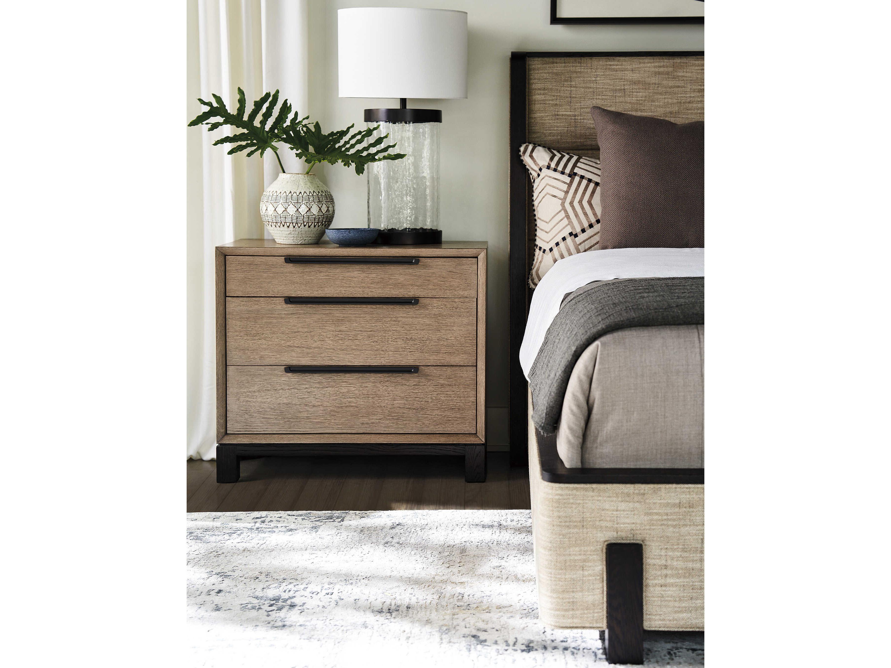 Lexington Zanzibar 3-Drawers Brown Nightstand