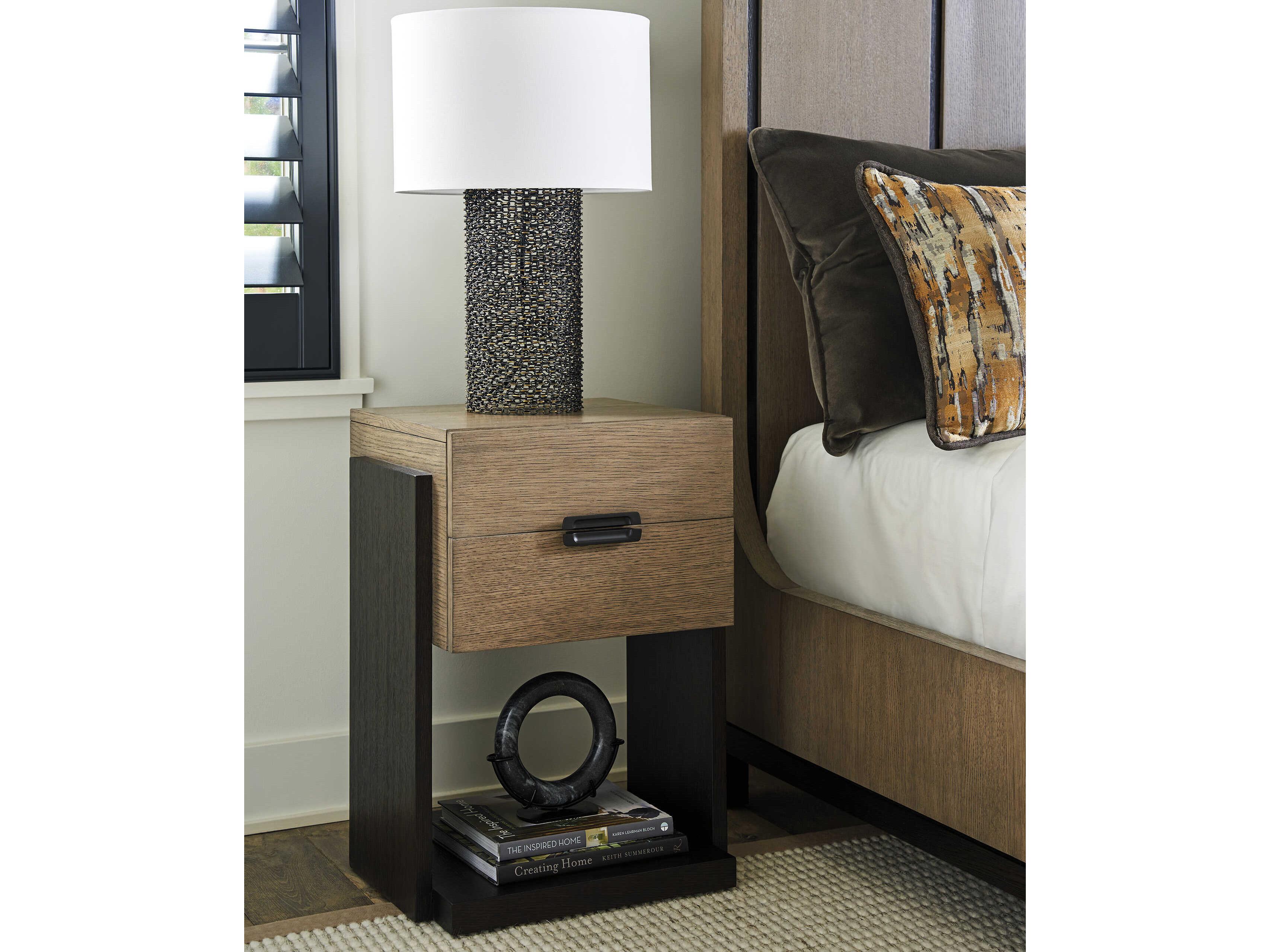 Lexington Zanzibar 2-Drawers Brown Nightstand