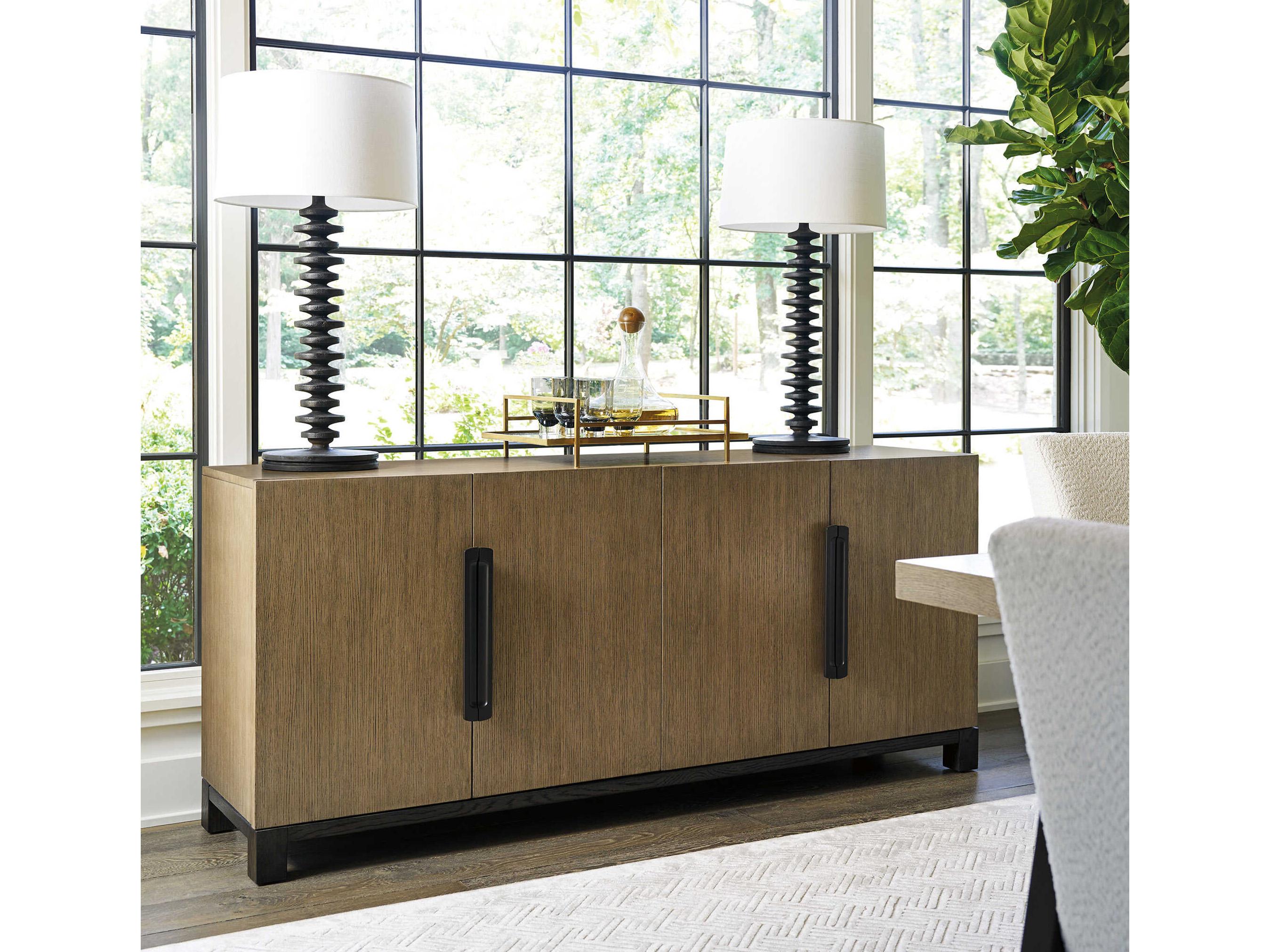 Lexington Zanzibar 74" Deep Espresso Tunis Sideboard