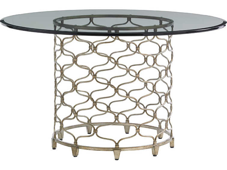 Lexington Laurel Canyon Round Glass Dining Table