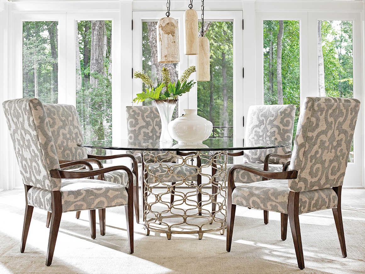 Lexington Laurel Canyon Round Glass Dining Table