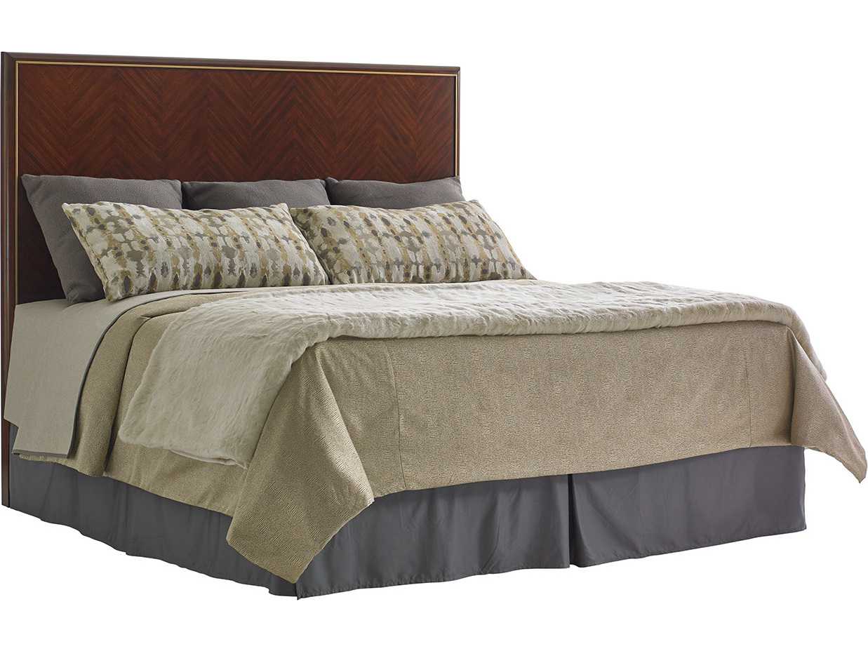 Lexington Take Five Zebrano Brown Wood California King Panel Bed