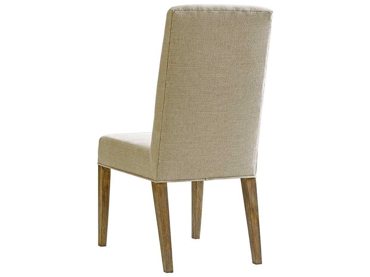 Lexington Shadow Play Solid Wood Beige Upholstered Side Dining Chair