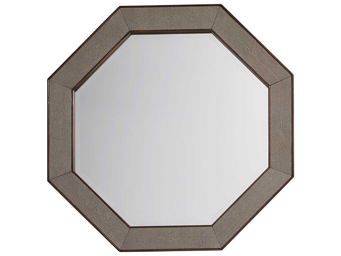 Lexington Macarthur Park Mocha Brown ide Octagon Wall Mirror