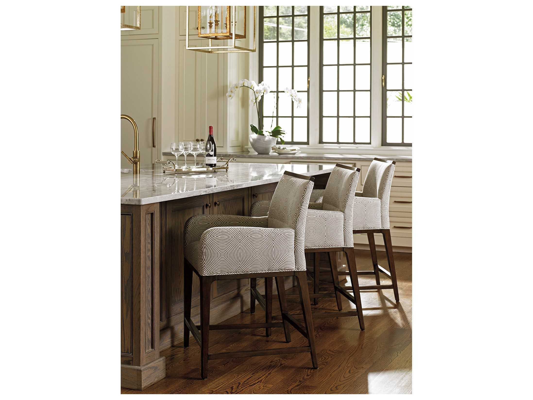 Lexington Macarthur Park Upholstered Solid Wood Counter Stool