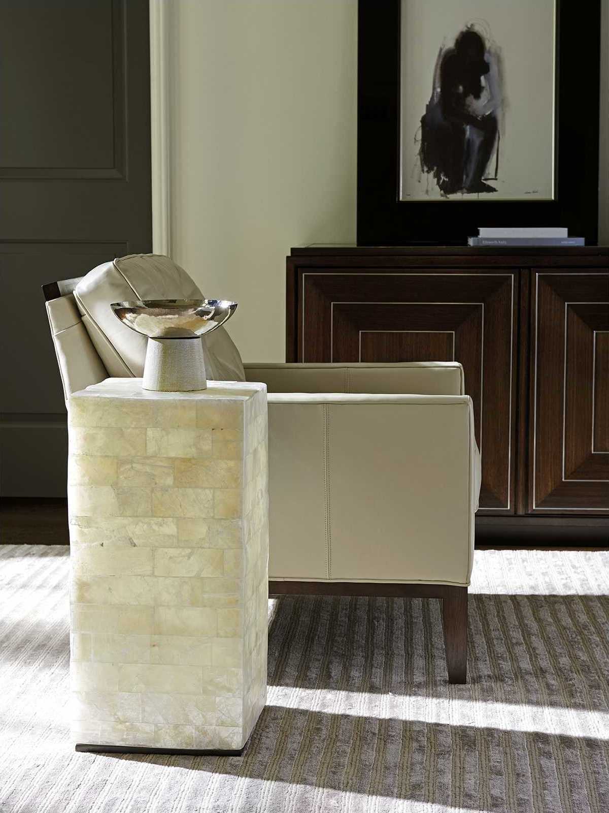 Lexington Macarthur Park Square Veracruz Stone End Table