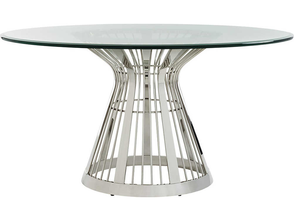 Lexington Ariana Round Glass Dining Table