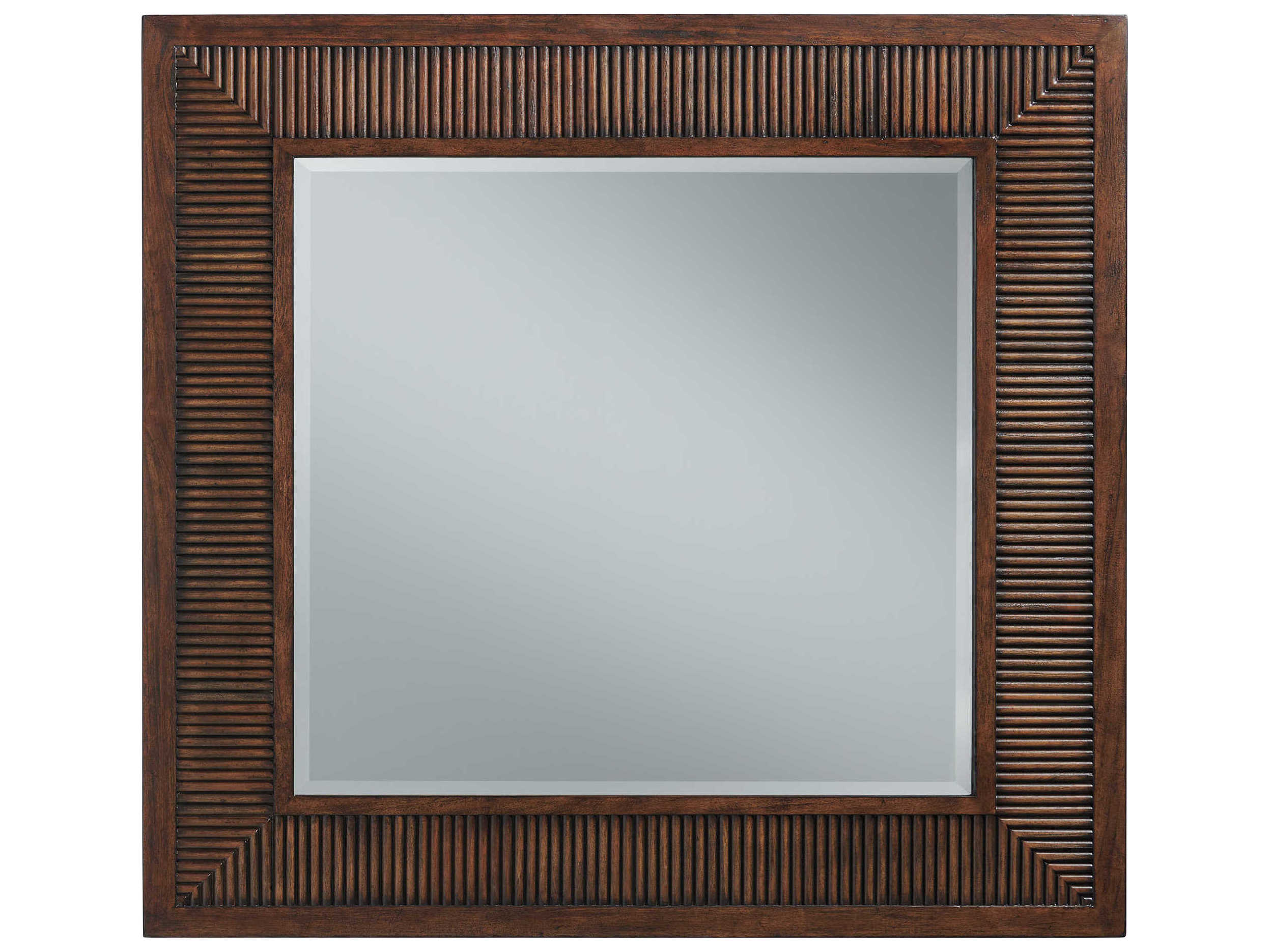 Lexington Silverado Walnut Square Wall Mirror