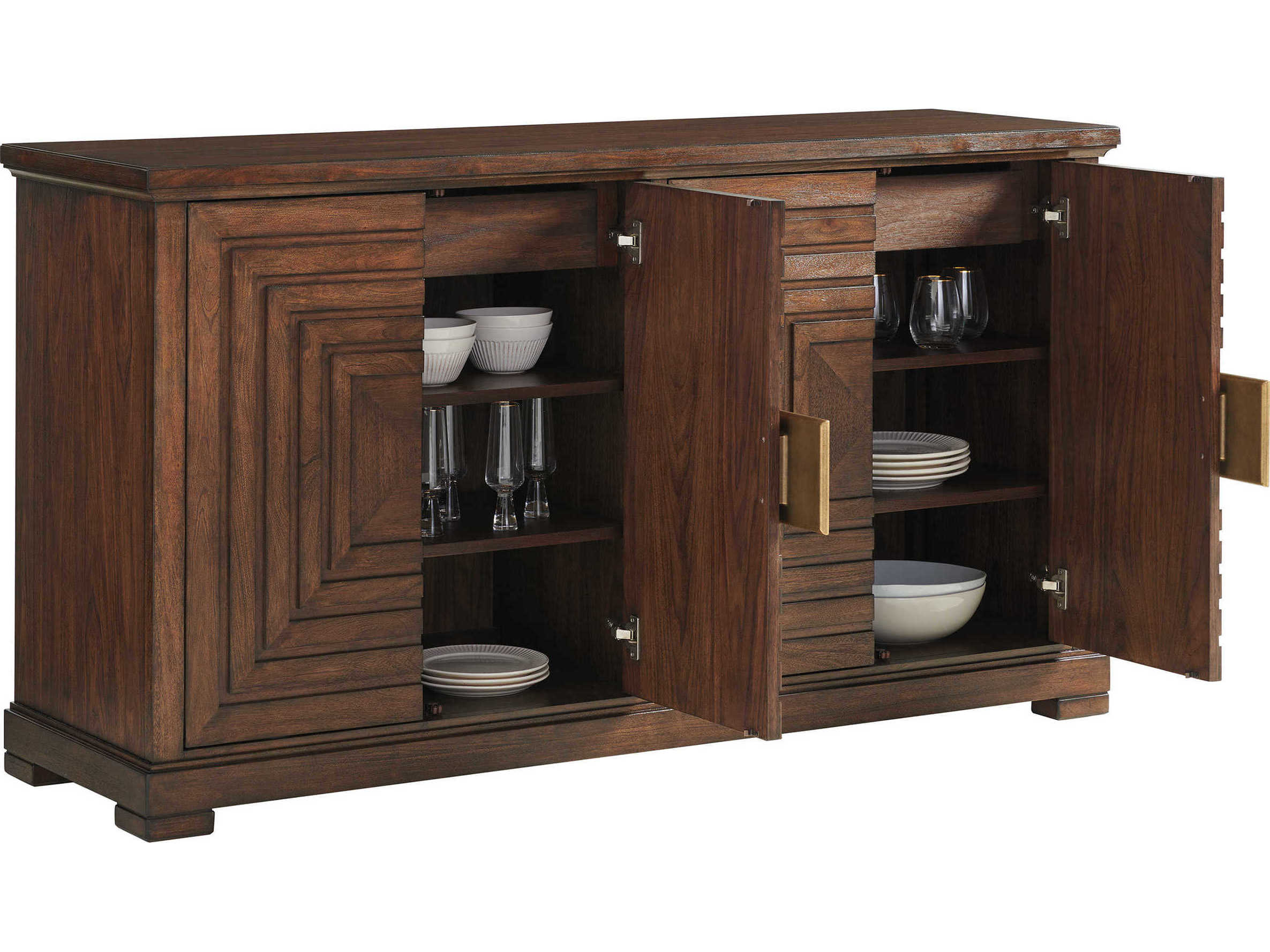 Lexington Silverado 69" Walnut Wood Sideboard