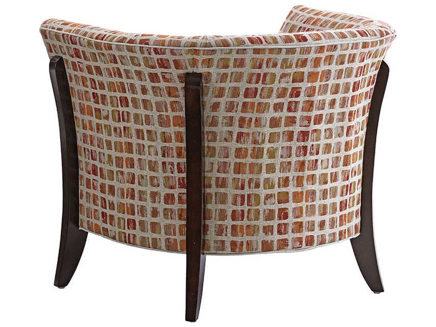 Lexington Laurel Canyon Orange Fabric Accent Chair