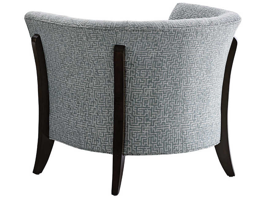 Lexington Laurel Canyon Blue Fabric Accent Chair