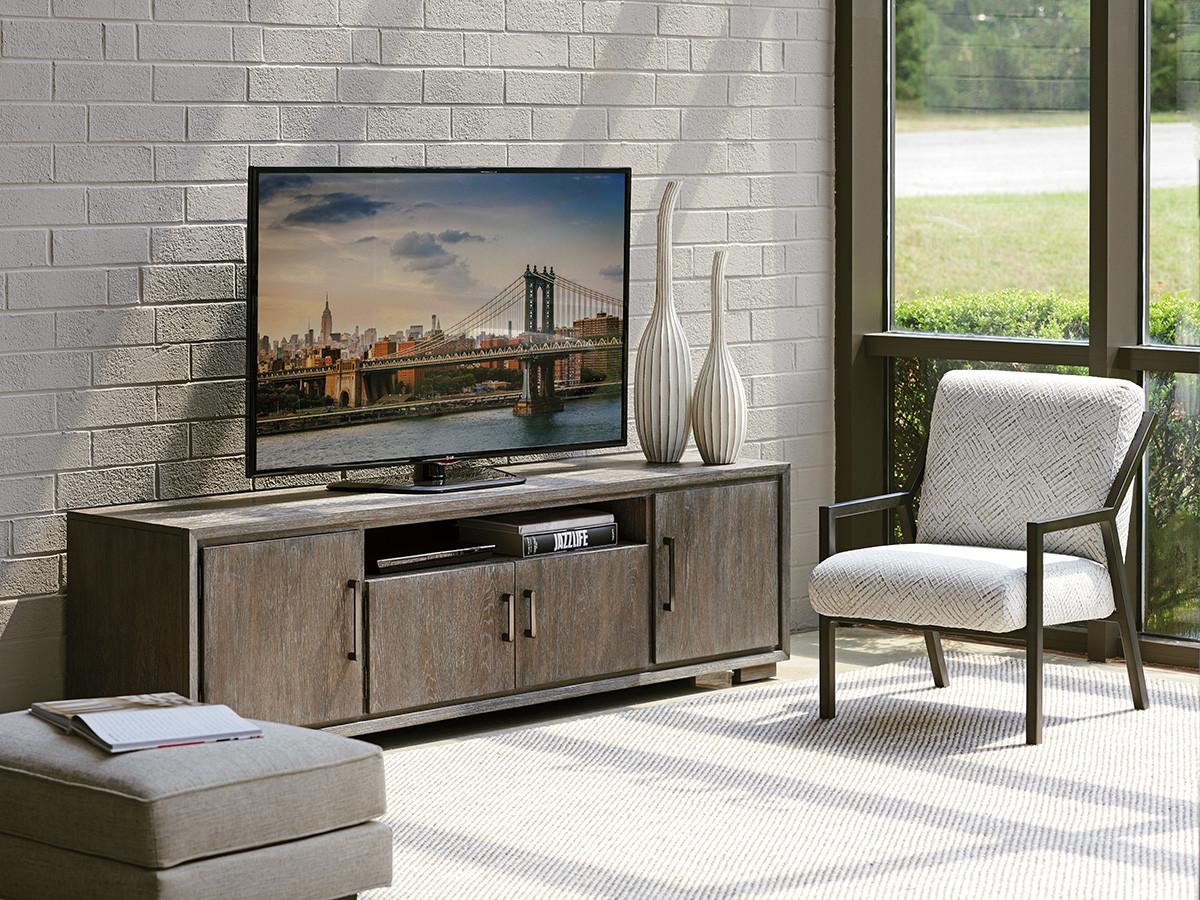 Lexington Santana Gray Fabric Accent Chair